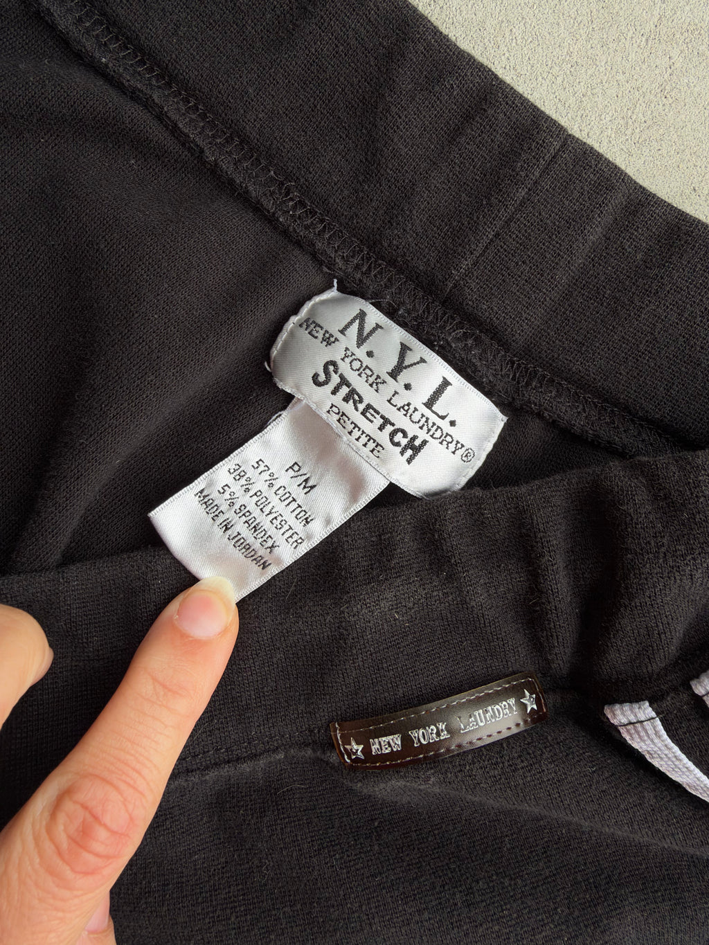 New York Laundry Striped Athletic Shorts
