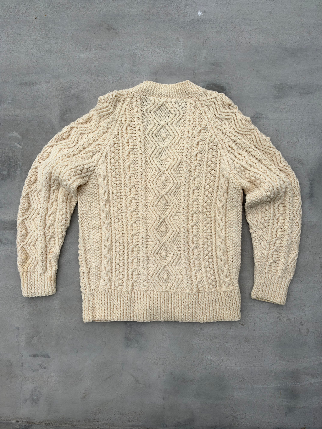 60/70s The Aran Islander Irish Wool Cardigan Sweater
