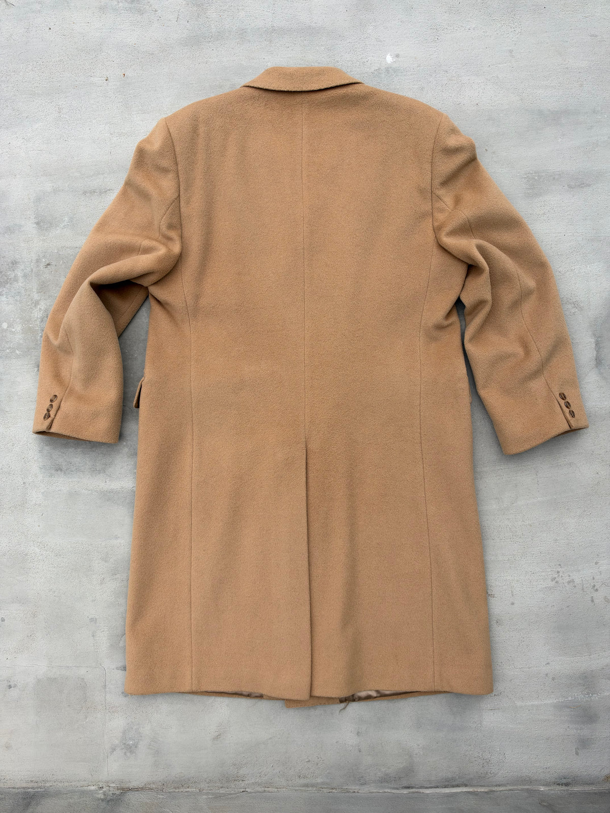 British Camel Cashmere Blend Long Coat
