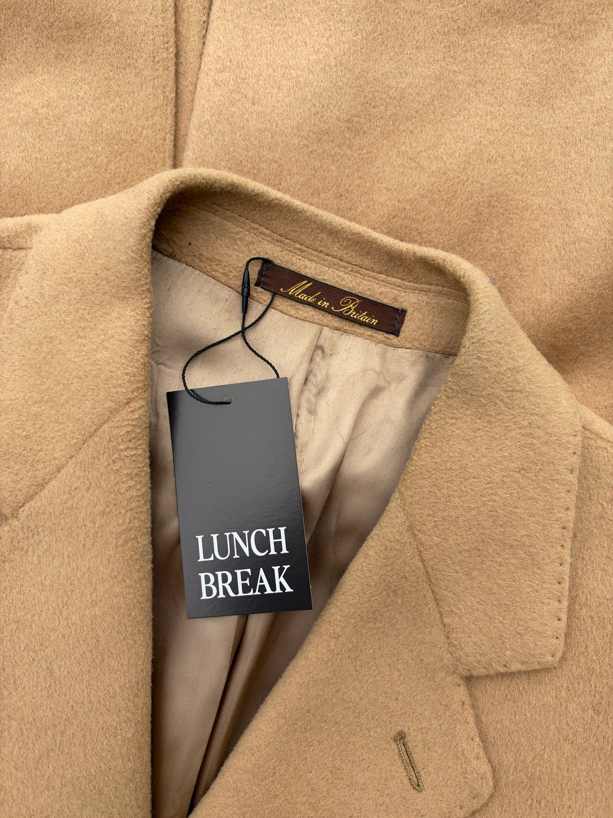 British Camel Cashmere Blend Long Coat