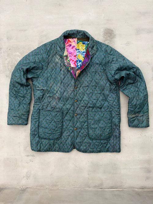 90s Reversible Silk Quilted Jacket