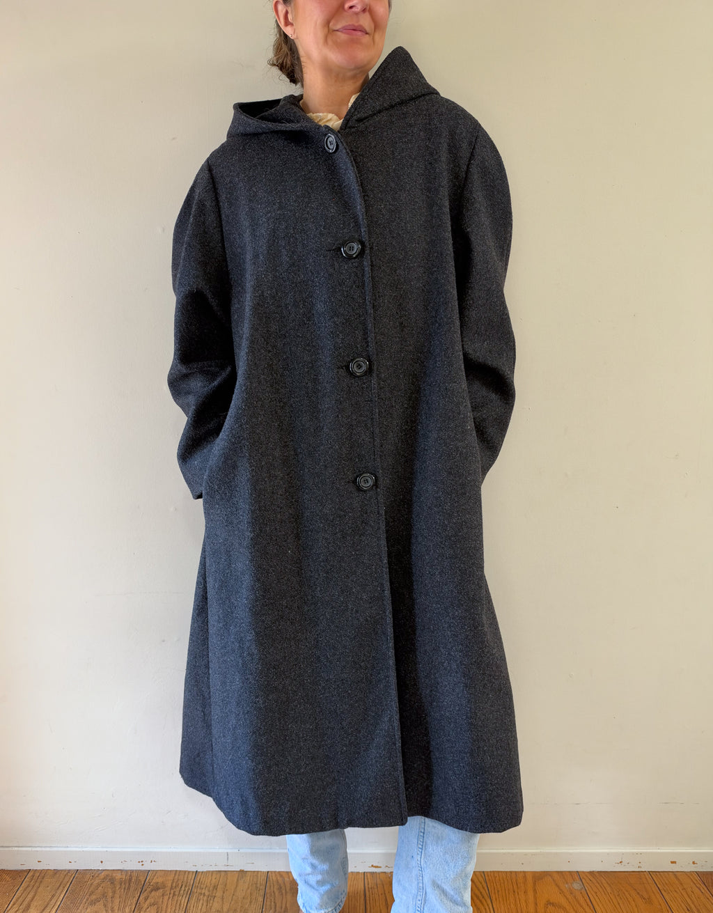 Andrea Brem New York Hooded Wool Coat