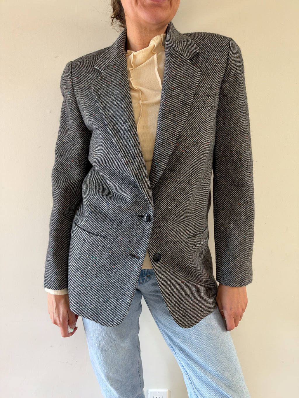 80s Cirage Wool & Mohair Blazer
