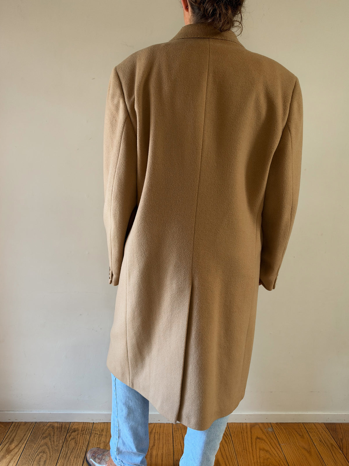 British Camel Cashmere Blend Long Coat