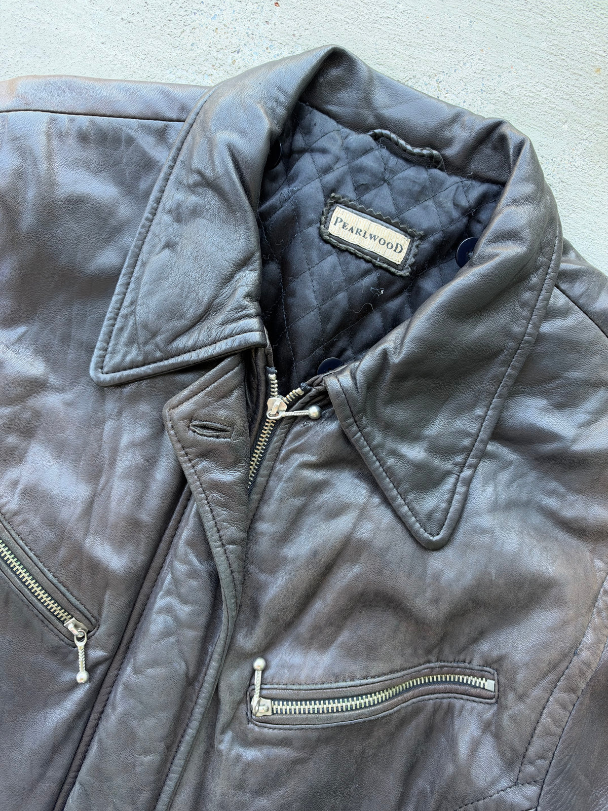 90s Faded Buttery-Soft Leather Belted Jacket