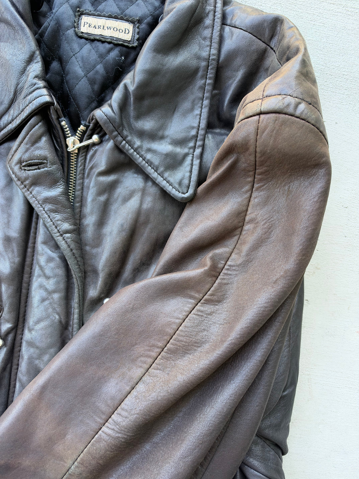 90s Faded Buttery-Soft Leather Belted Jacket