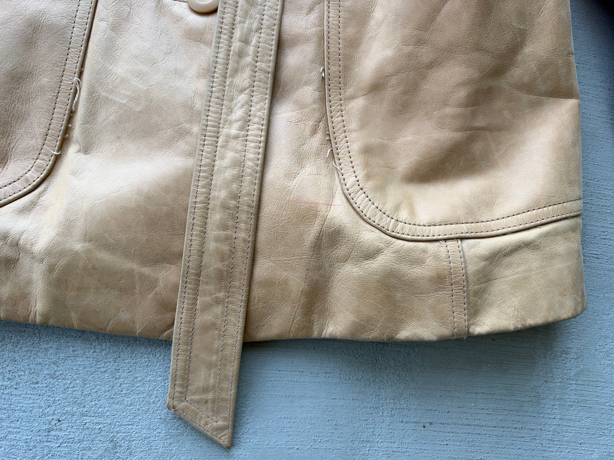 80s Maxima [Wilsons] Tan Belted Jacket