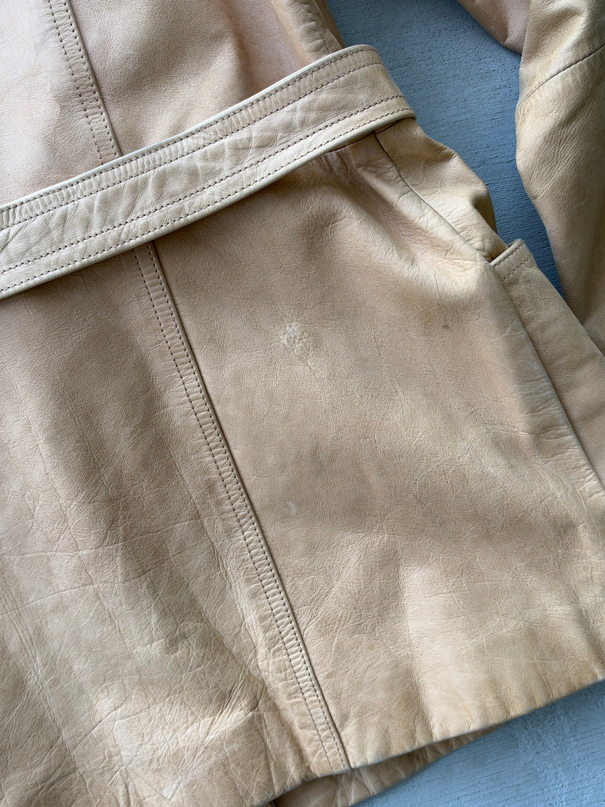 80s Maxima [Wilsons] Tan Belted Jacket