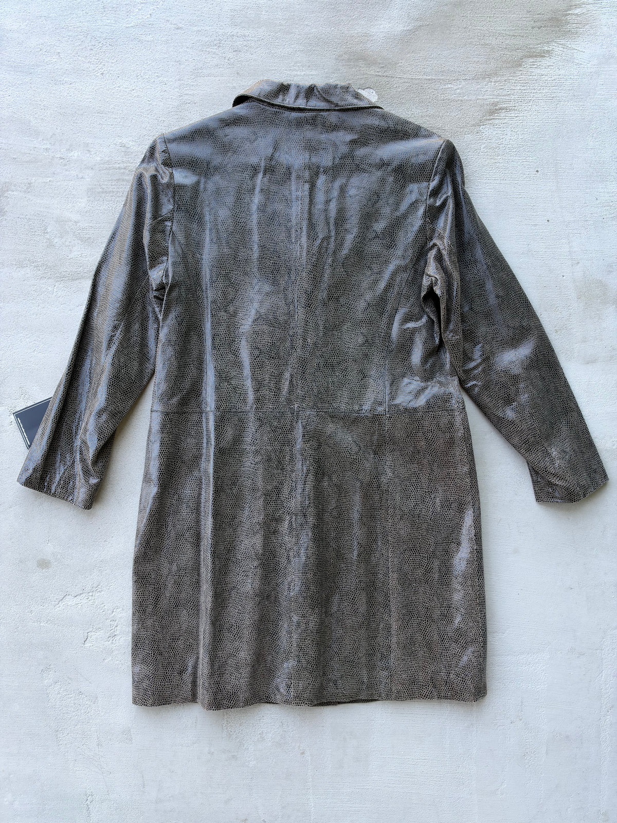 90s Adler Collection Reptile Embossed Leather Jacket [Deadstock]