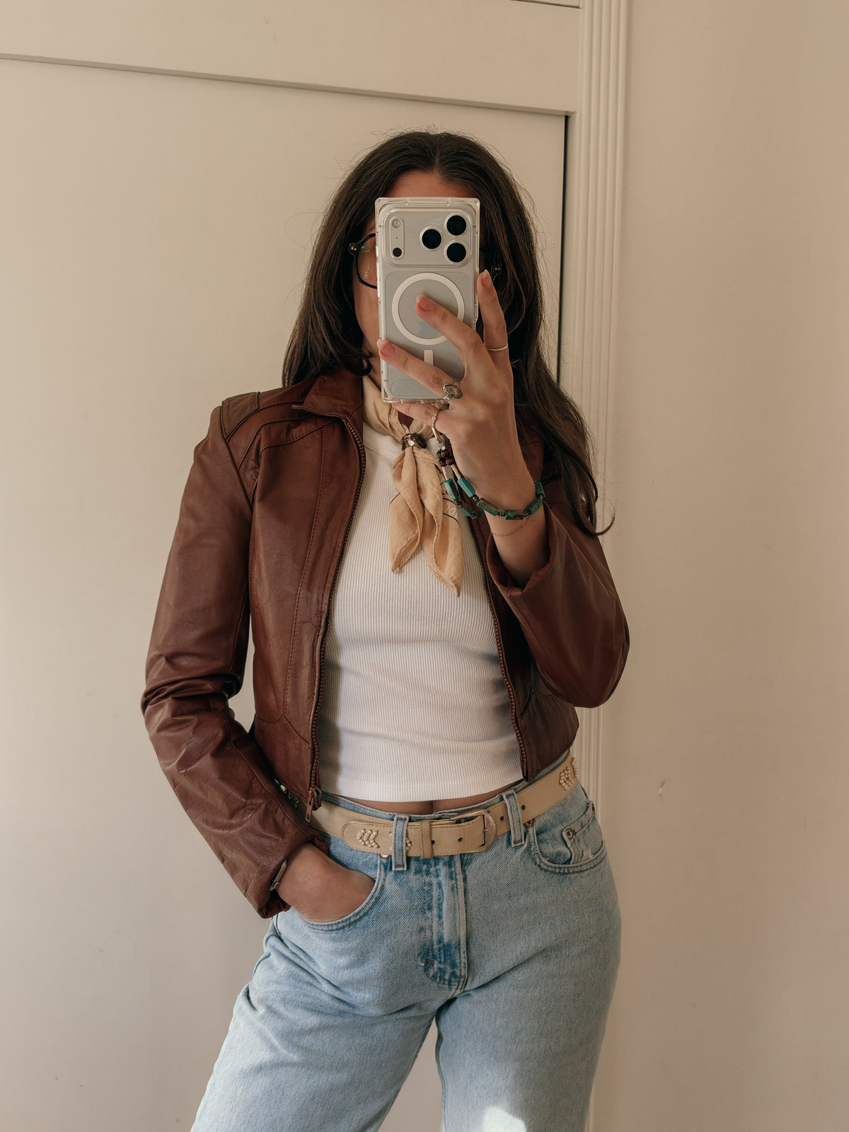 70s Wilsons Cafe-Racer Leather Jacket