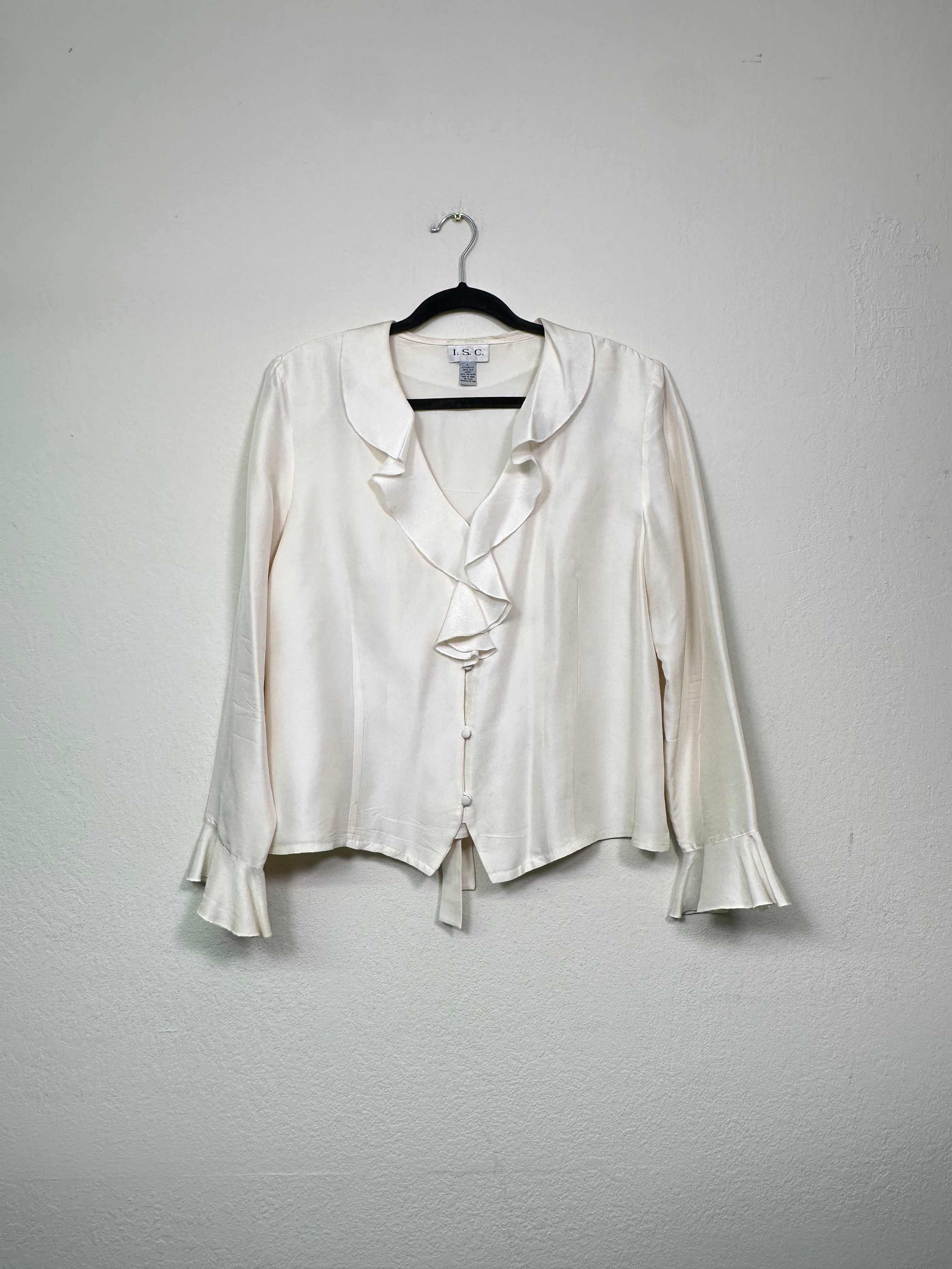 Silk Ruffle Blouse