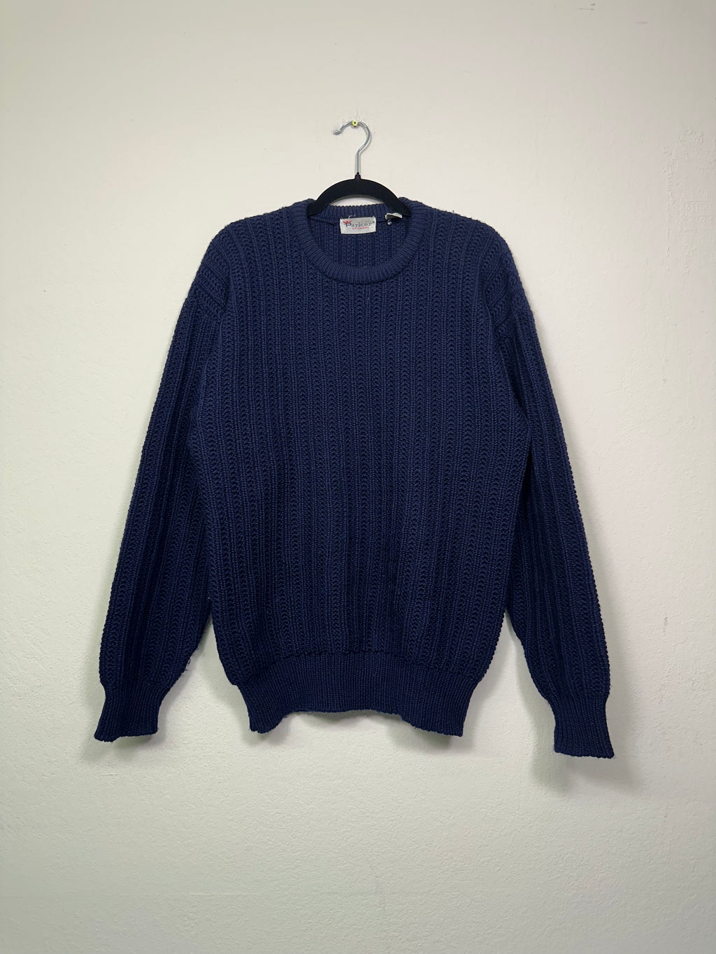 Parker of Vienna Navy Wool Sweater