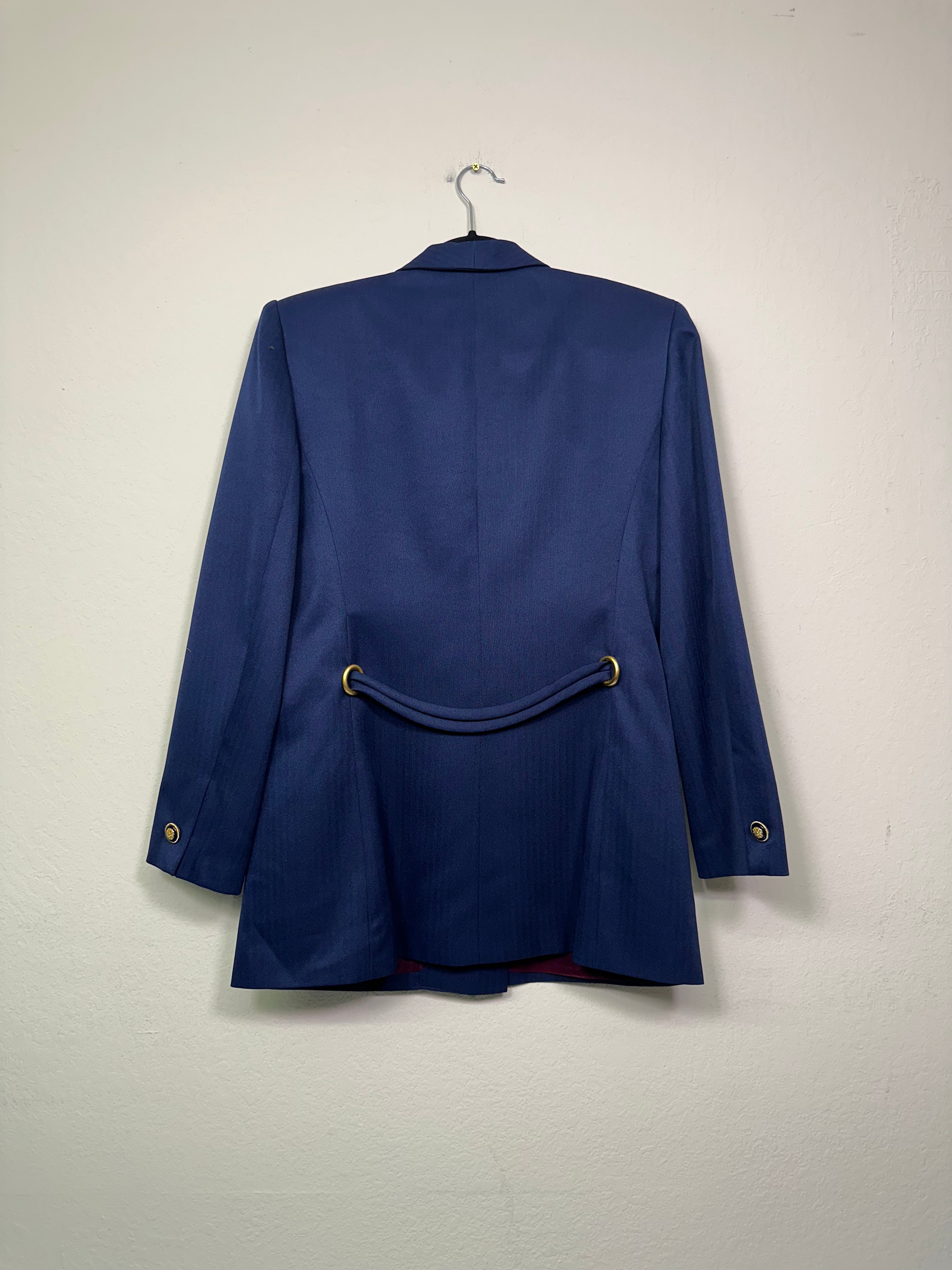 Double-Breasted Navy Blazer