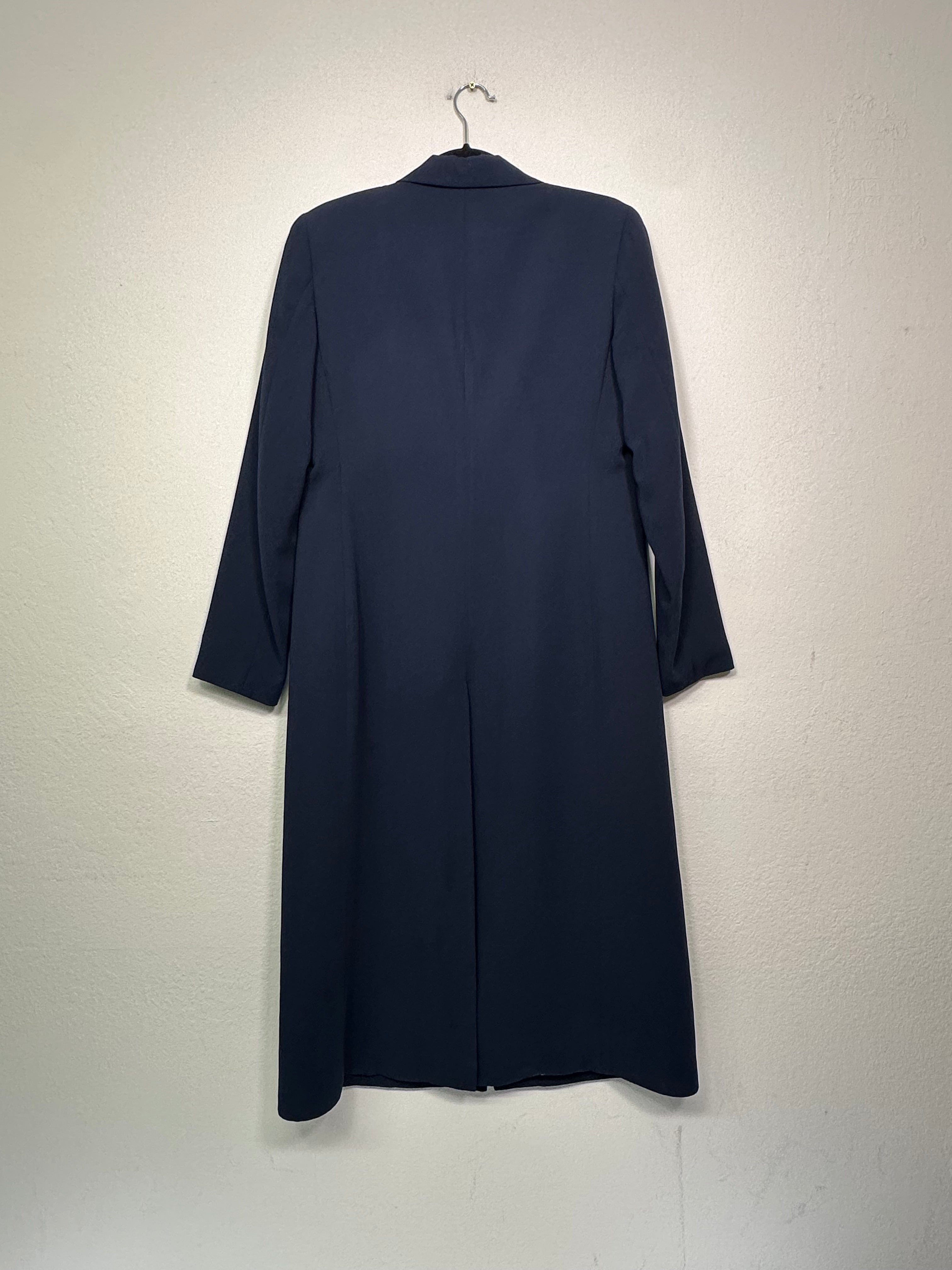 Longline Navy Blazer Jacket