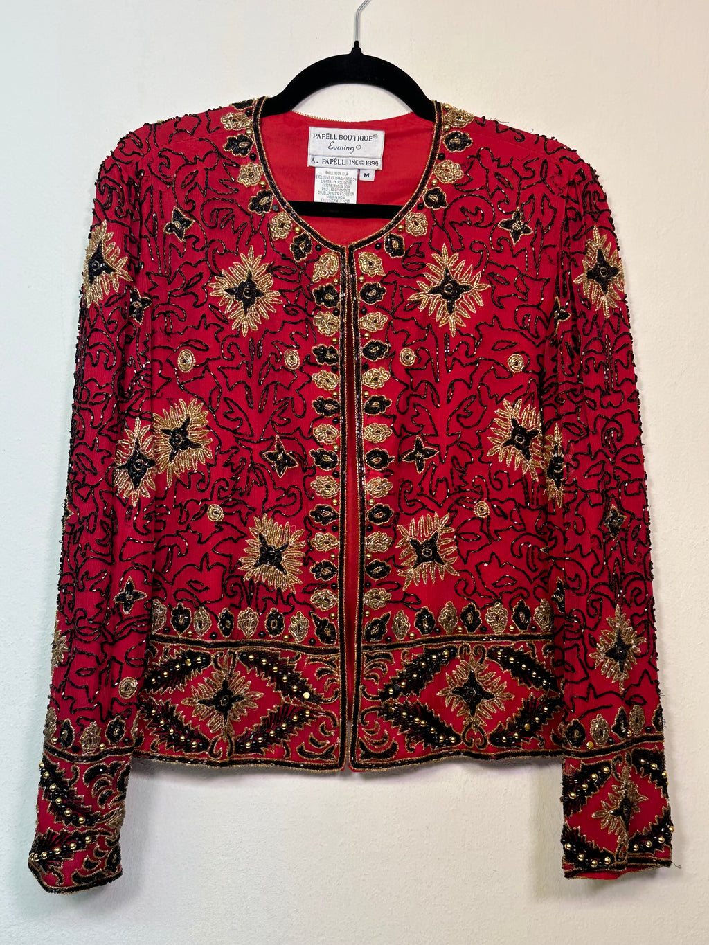 90s Silk Beaded Jacket