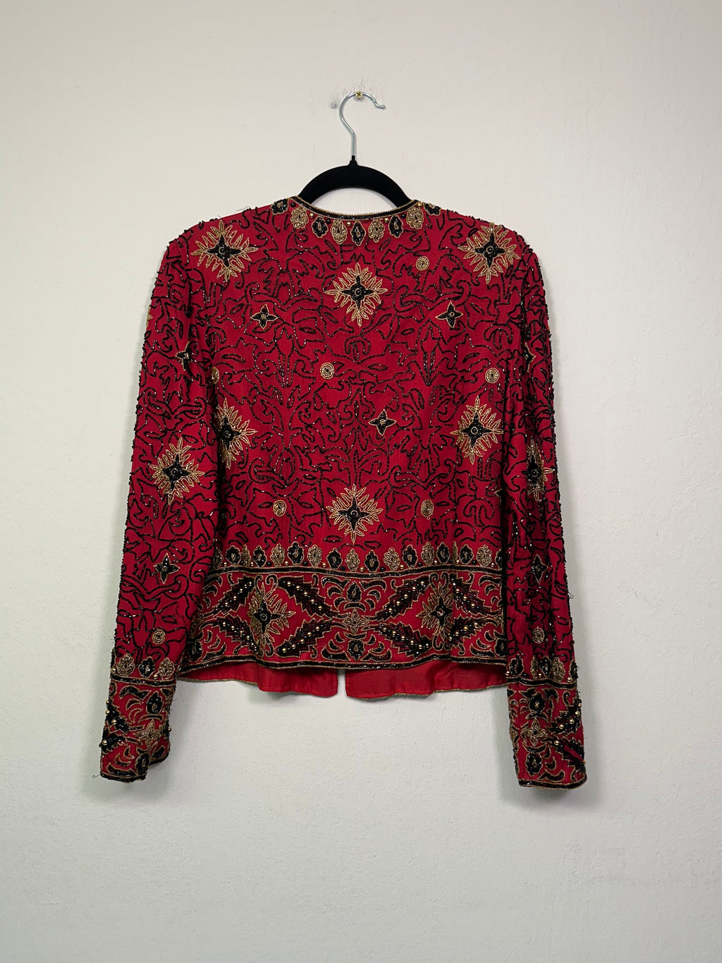 90s Silk Beaded Jacket