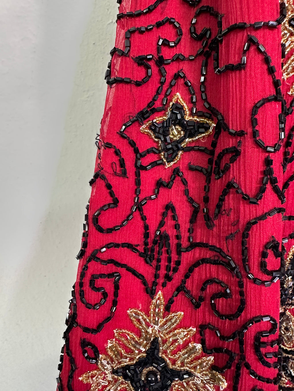 90s Silk Beaded Jacket