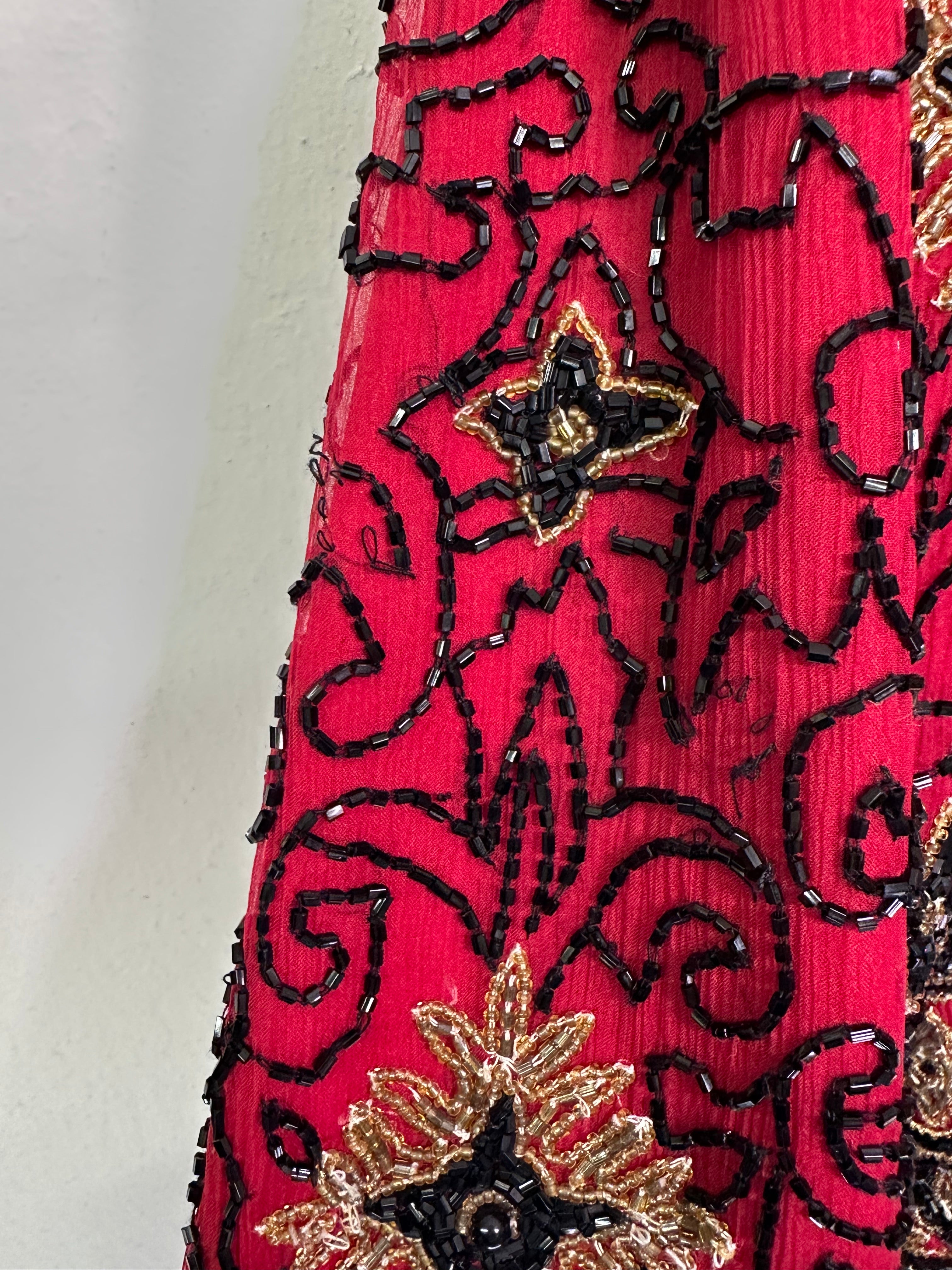 90s Silk Beaded Jacket