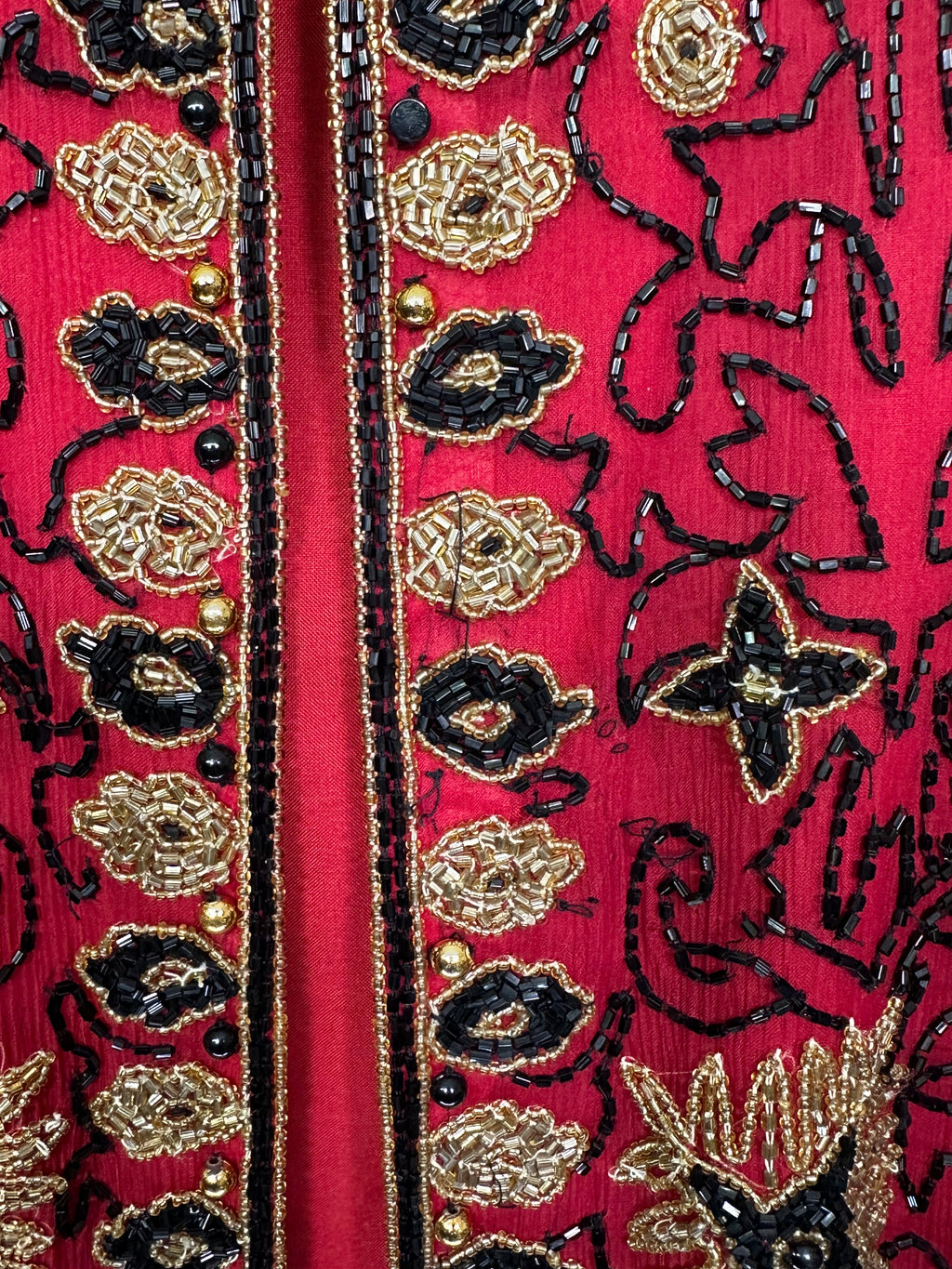 90s Silk Beaded Jacket