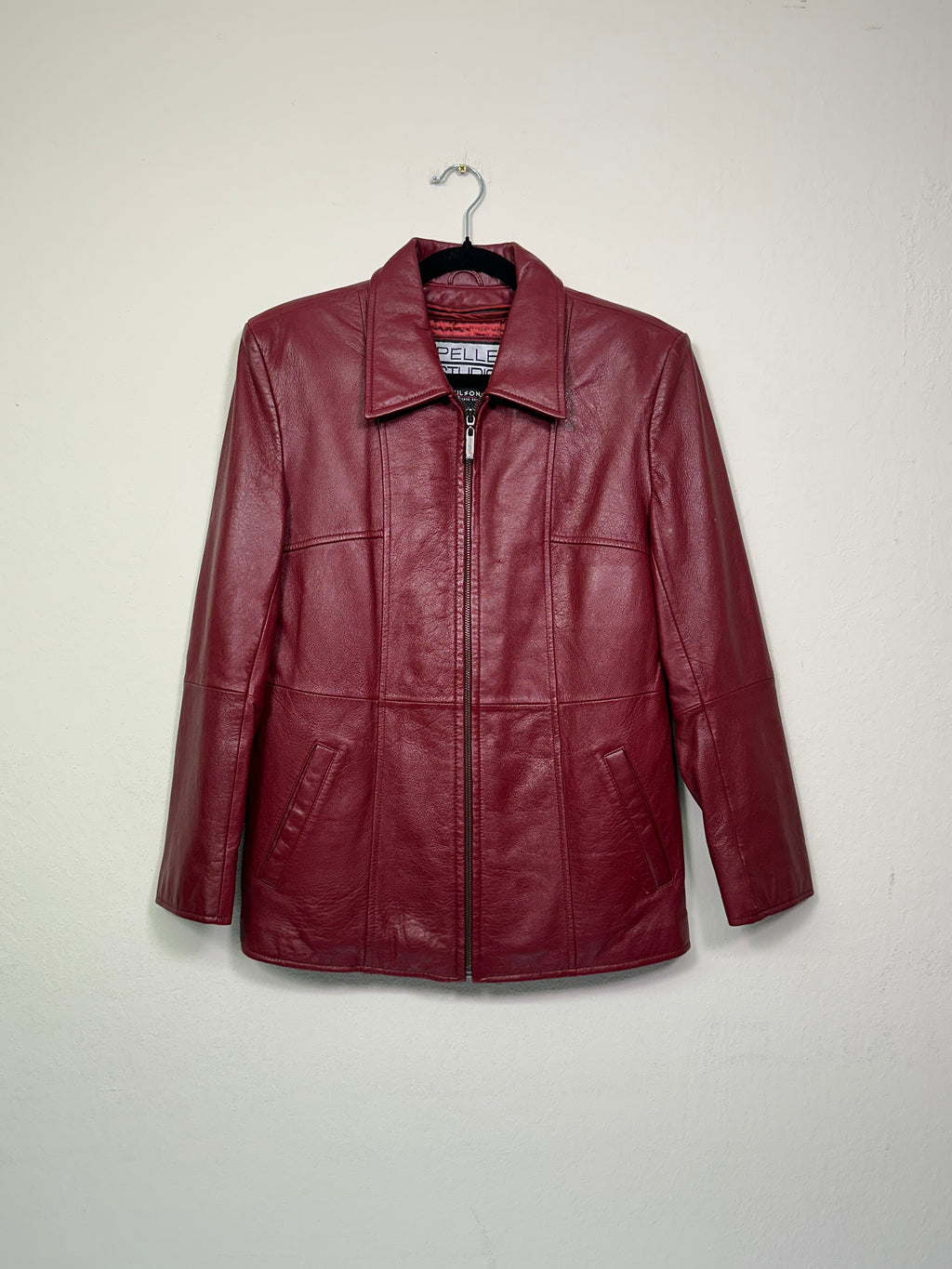 Pelle Studio Oxblood Leather Jacket (Wilson’s Leather)