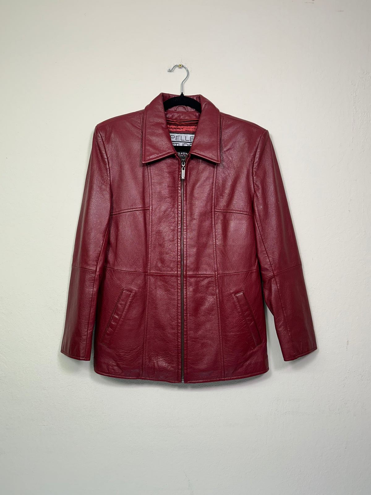 Pelle Studio Oxblood Leather Jacket (Wilson’s Leather)