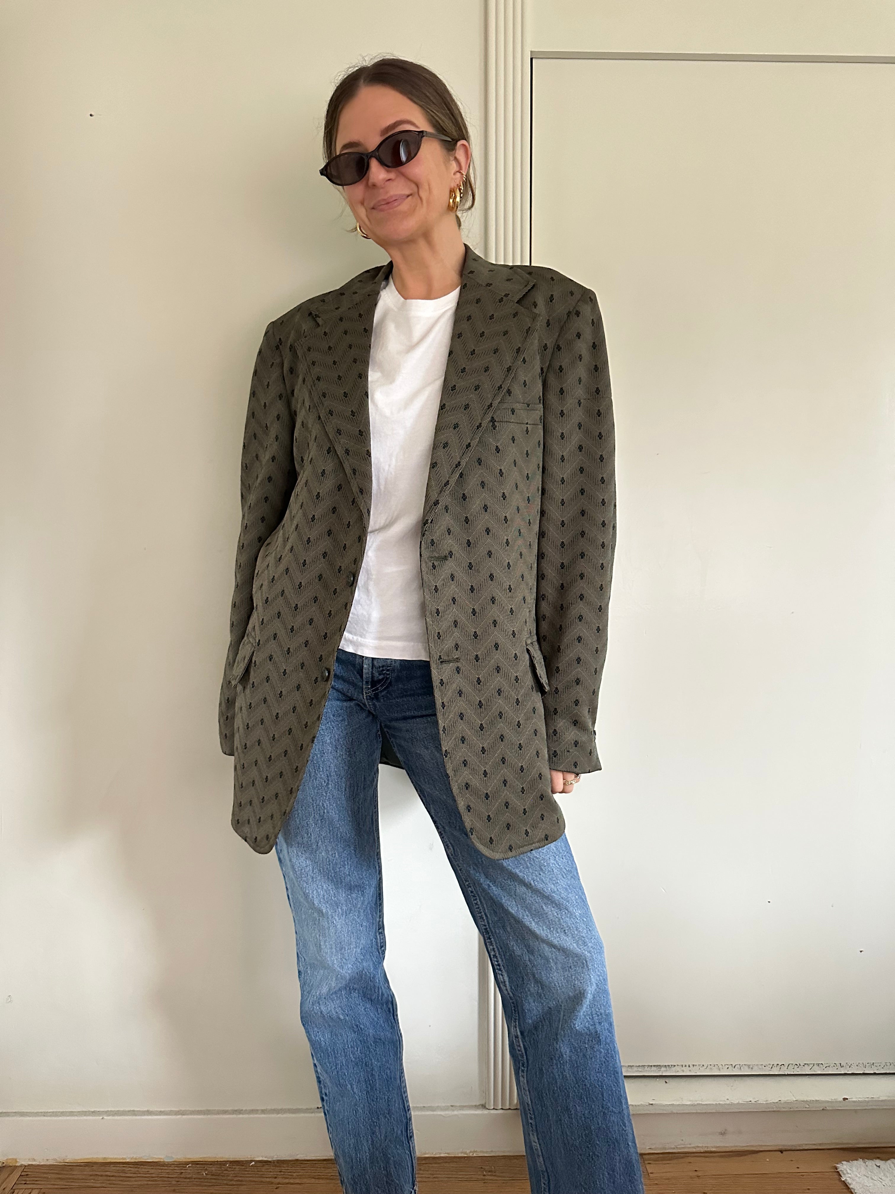 1970s Union Made Olive Blazer