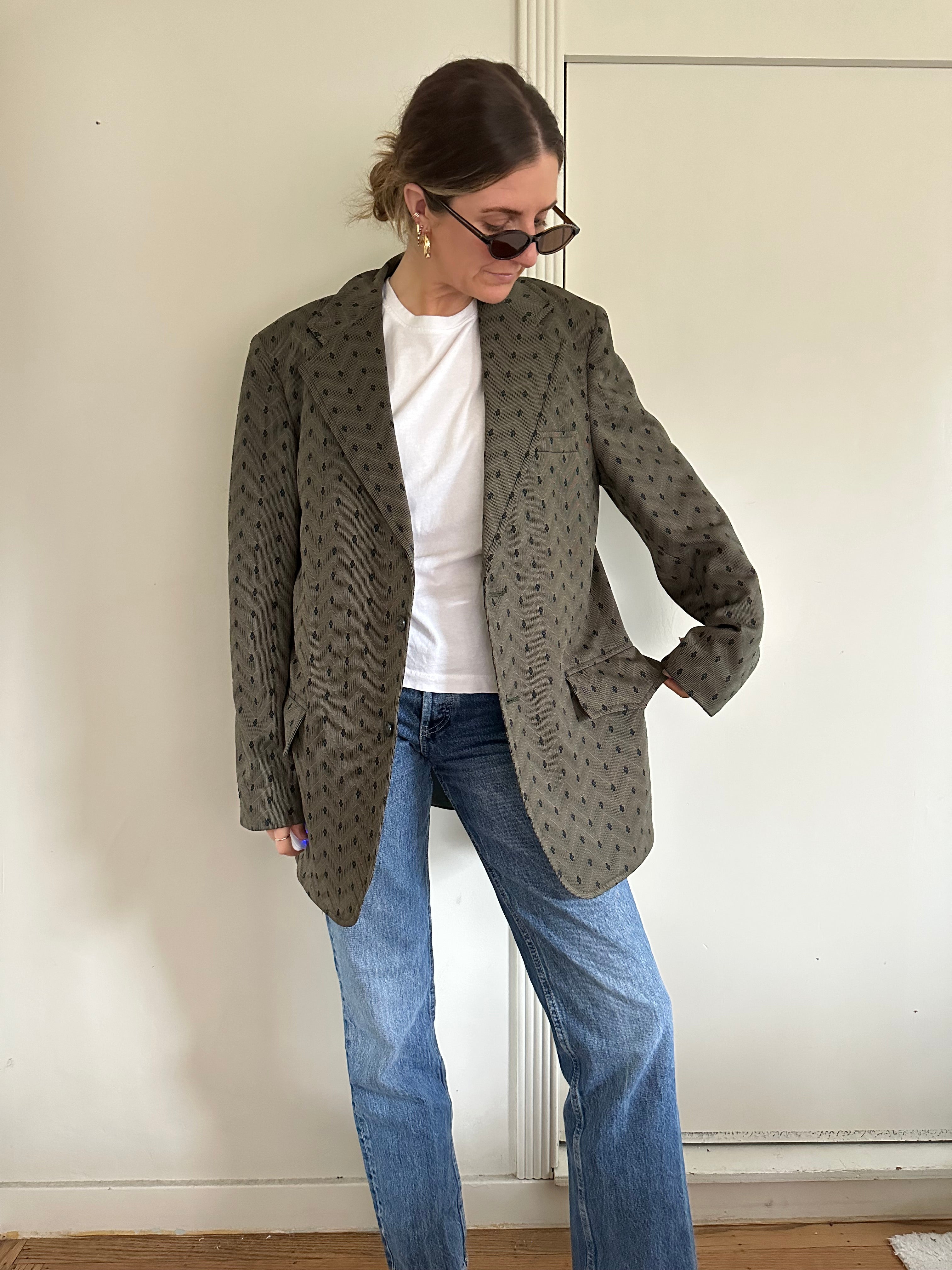1970s Union Made Olive Blazer