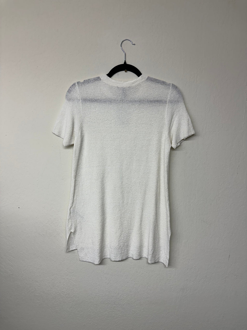 [Modern] Eileen Fisher Waffle Knit Linen Blend Tee