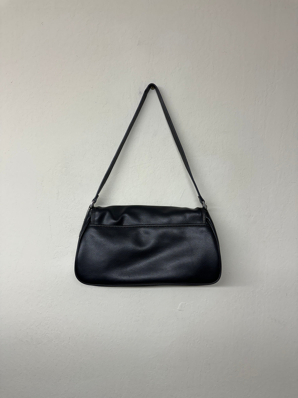 Liz Claiborne East West Black Faux Leather Bag