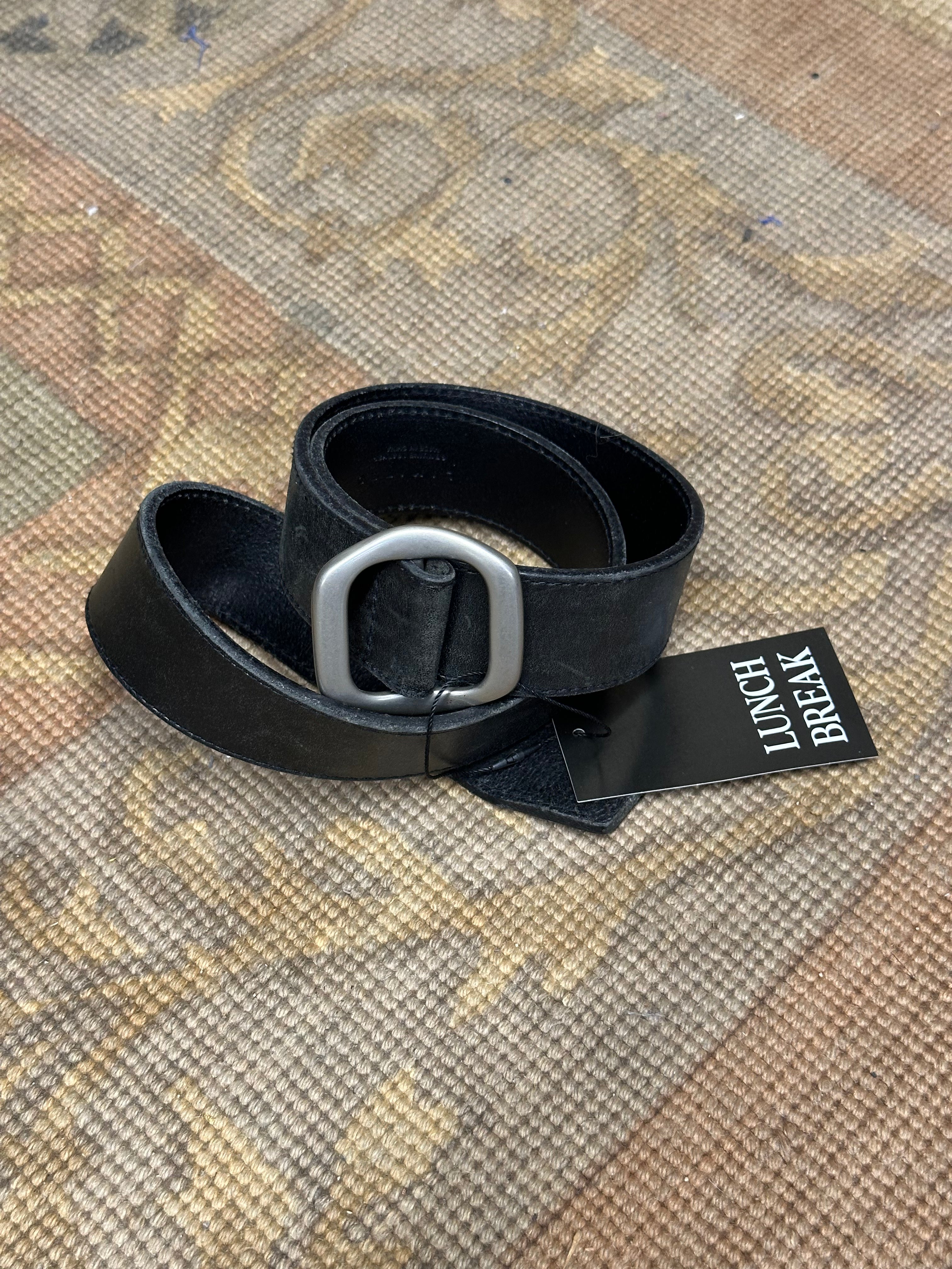 Limited Black Sculptural Buckle Black Belt