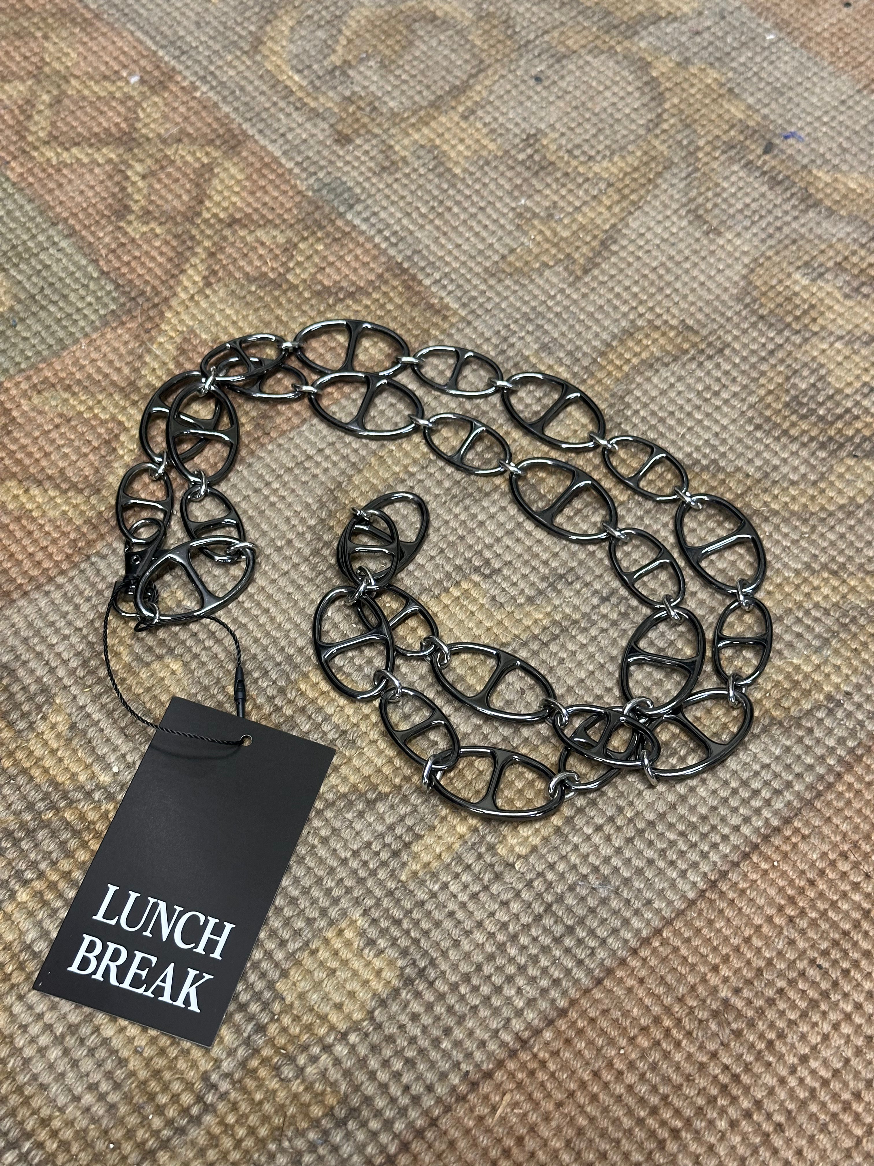 Chrome Silver Chain Belt