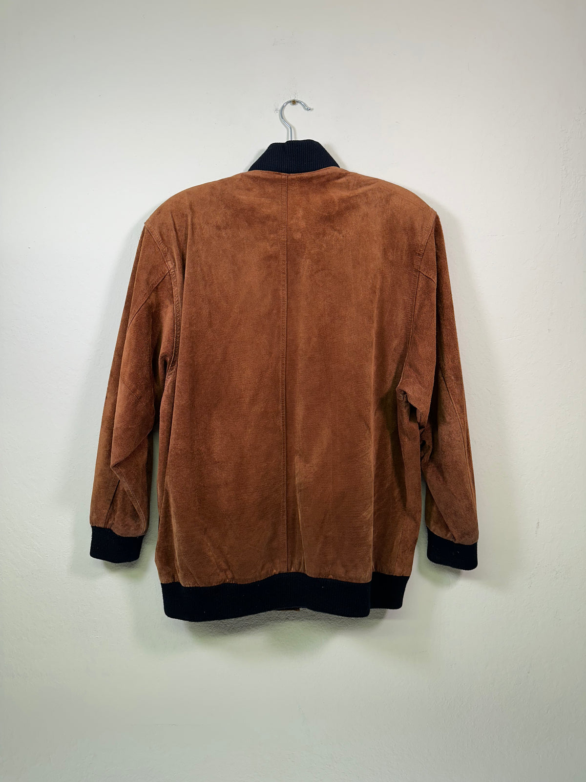 Outback Red Rusty Brown Lightweight Suede Bomber Jacket