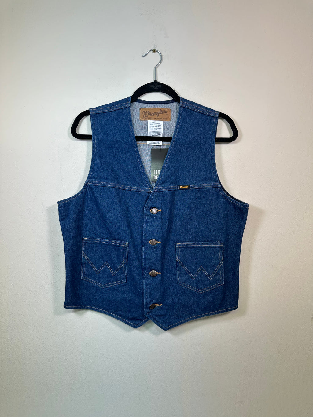 Y2K Wrangler Medium Wash Denim Vest