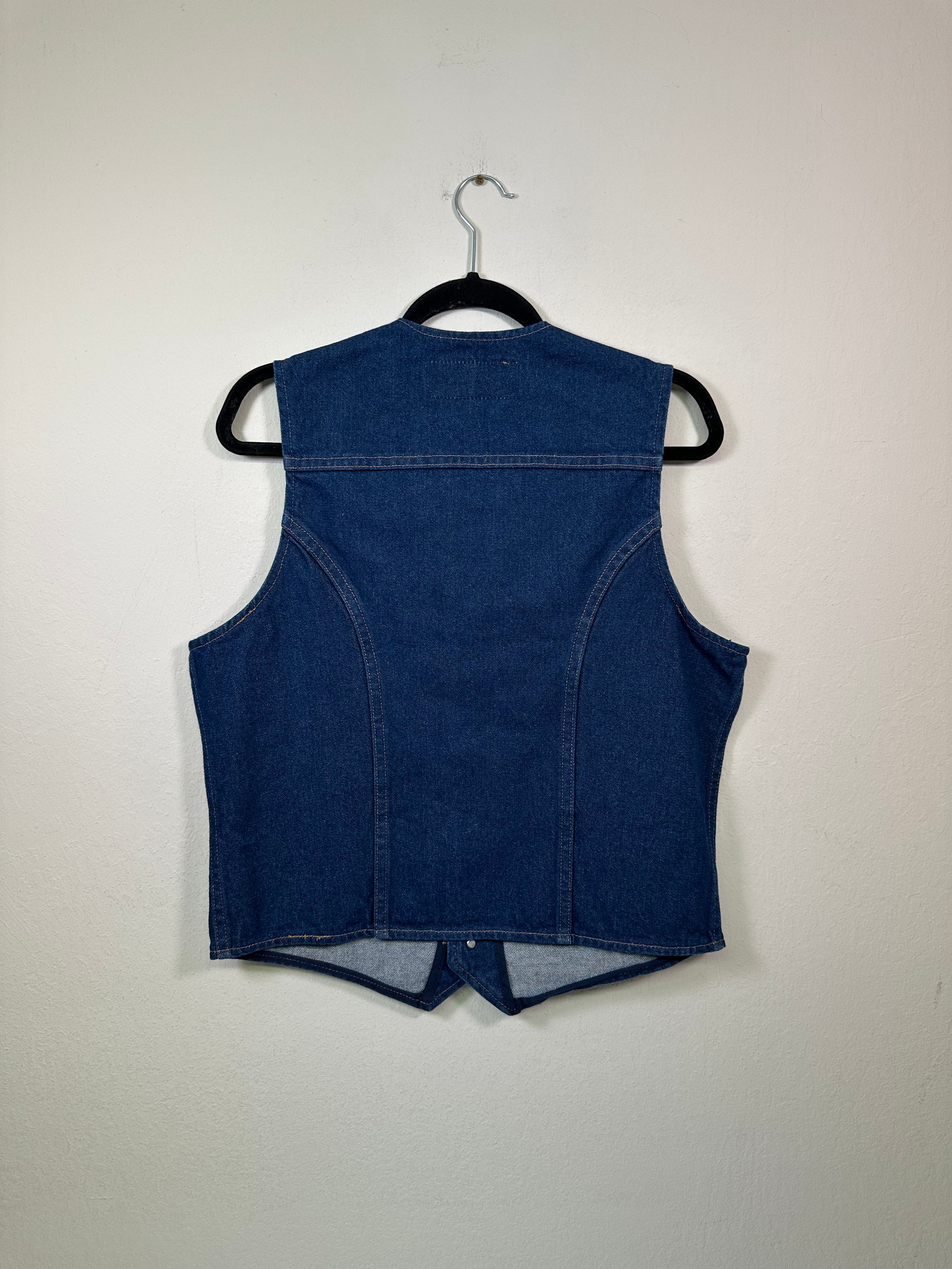 Y2K Wrangler Medium Wash Denim Vest