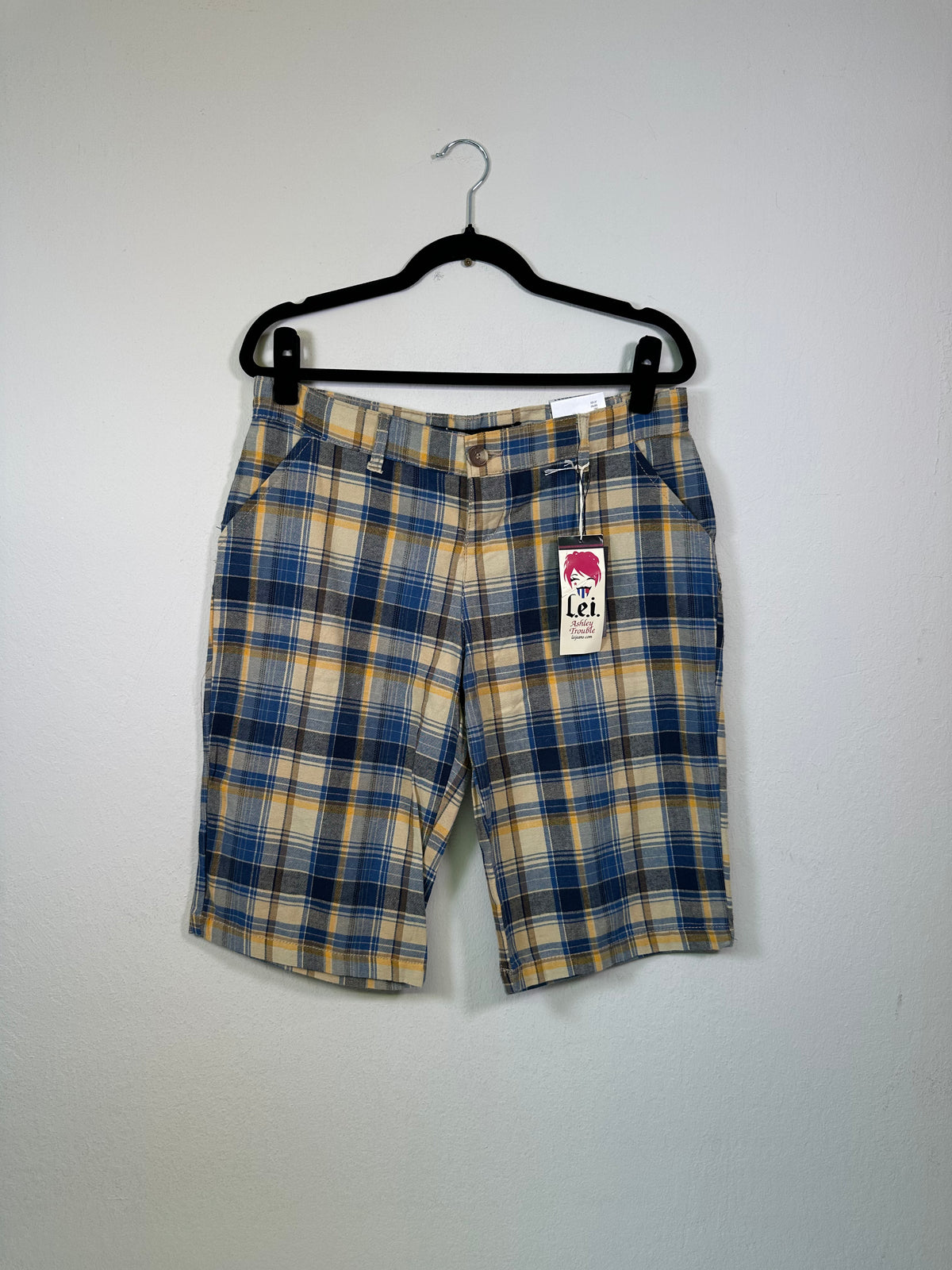 Y2K L.e.i. Plaid Baggy Shorts