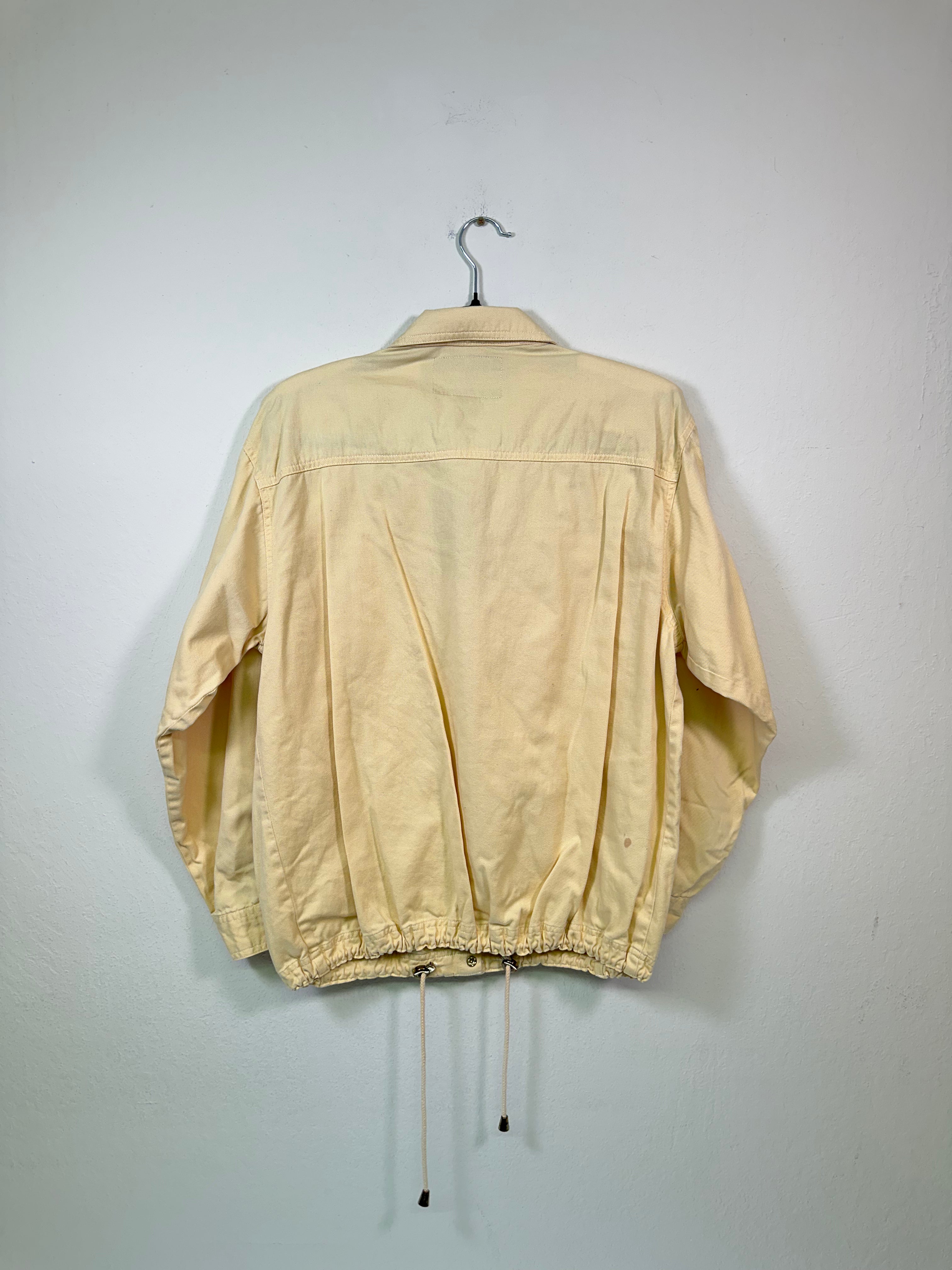 Mureli Western Studded Yellow Drawstring Shirt