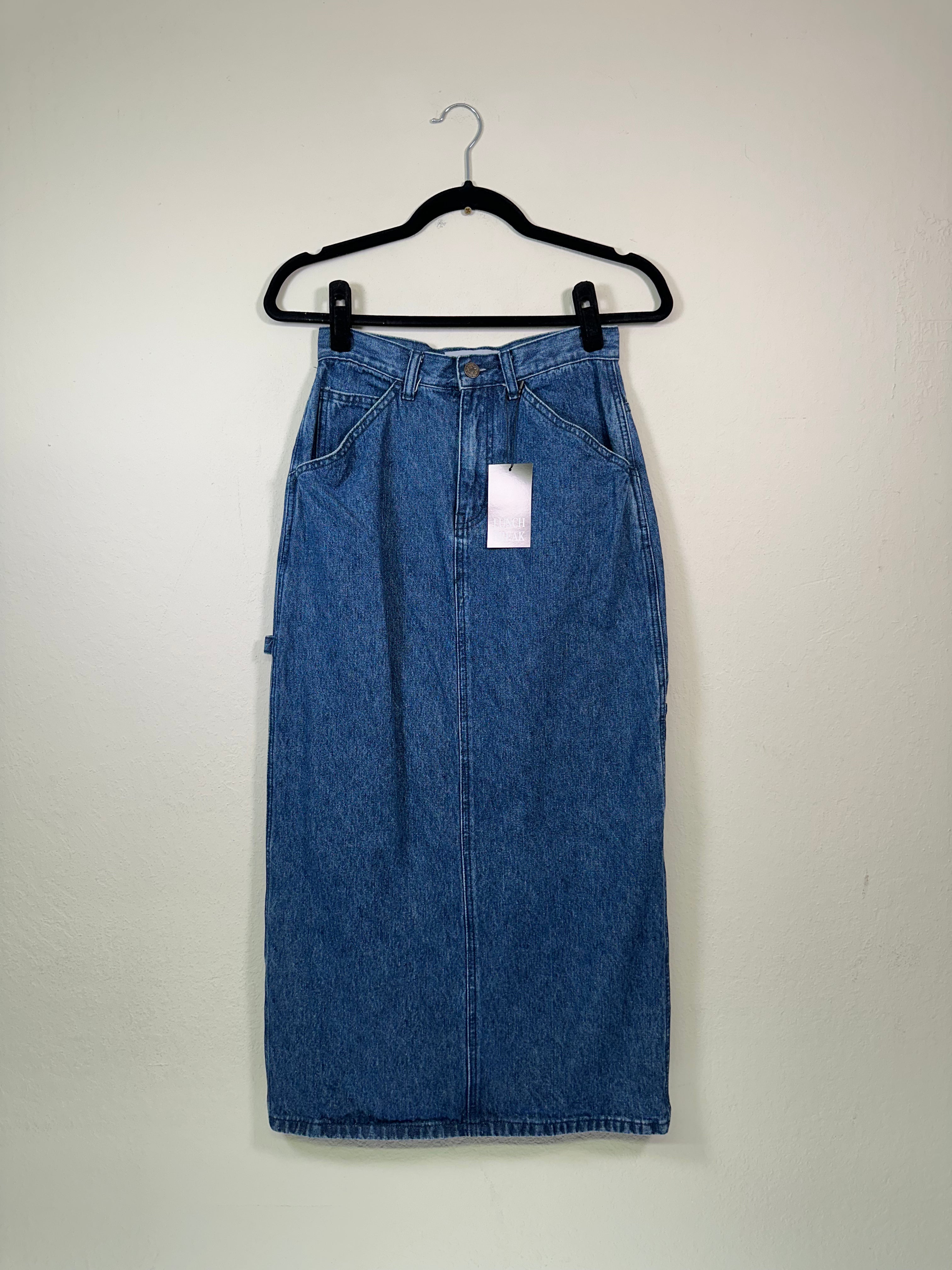 Real Comfort Carpenter Denim Midi/Maxi Skirt