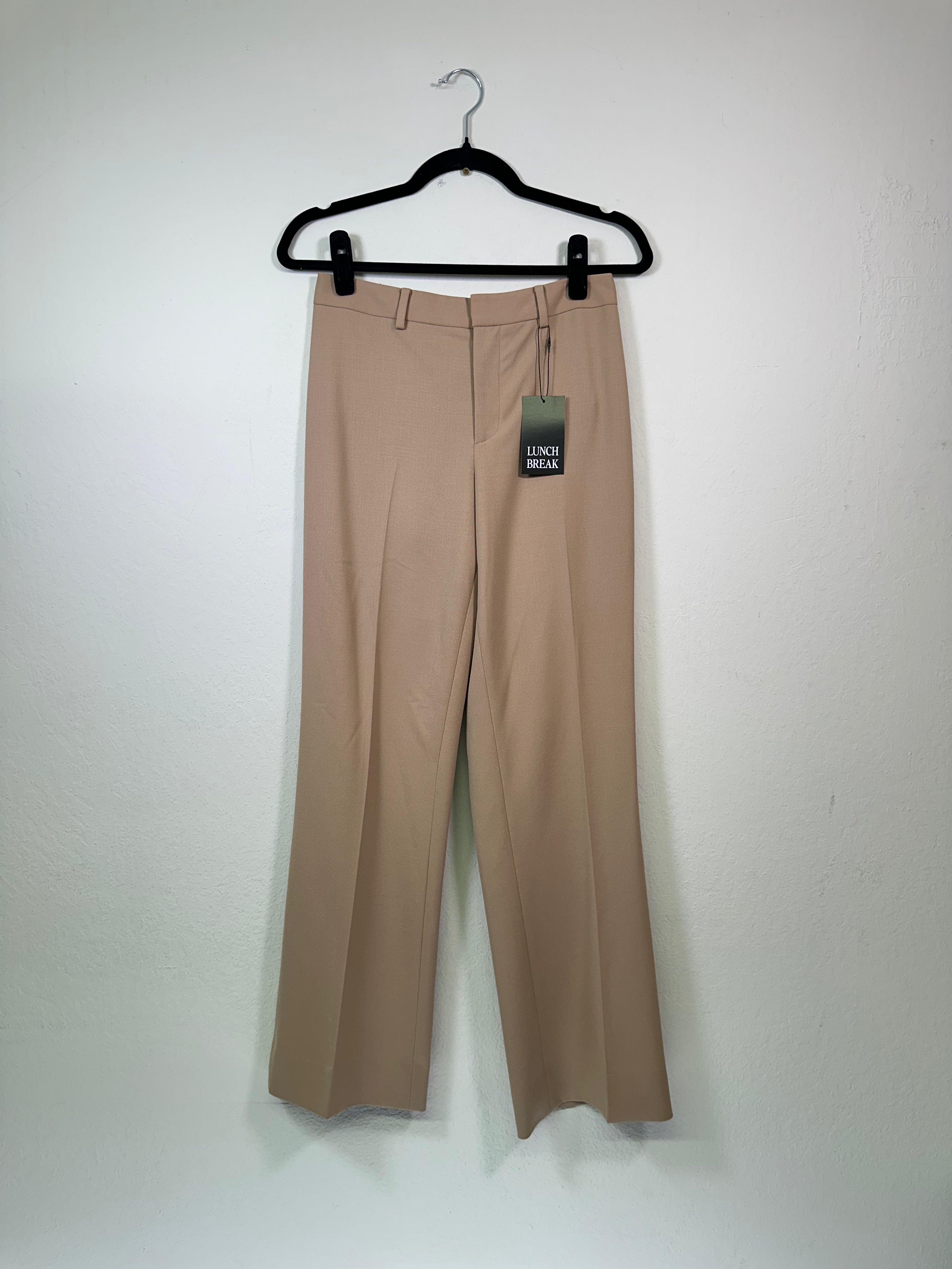 Y2K Black Label Ralph Lauren Tan Office Siren Trousers