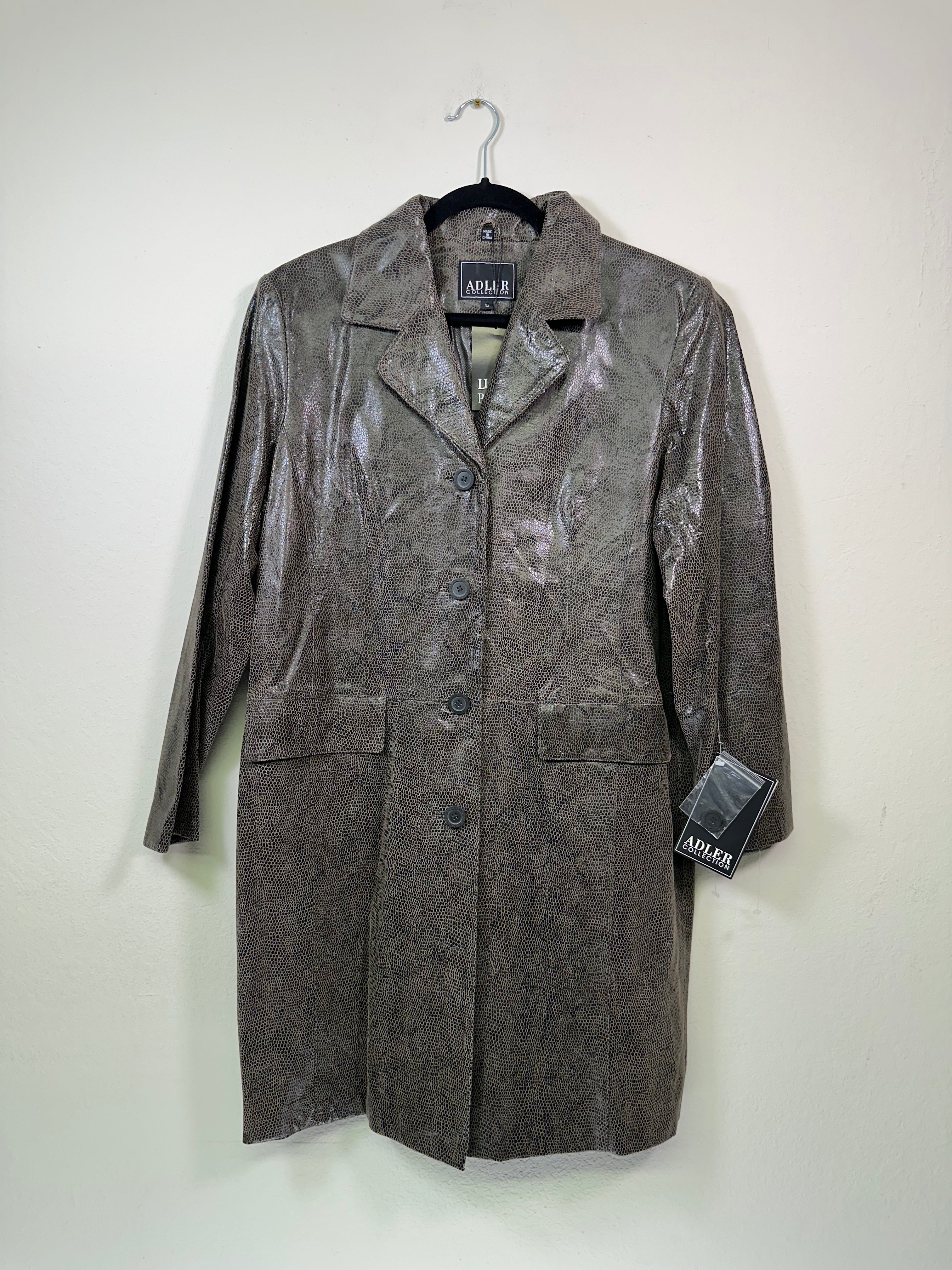 Adler Collection Reptile Leather Jacket