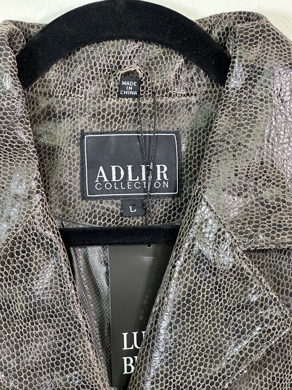 Adler Collection Reptile Leather Jacket