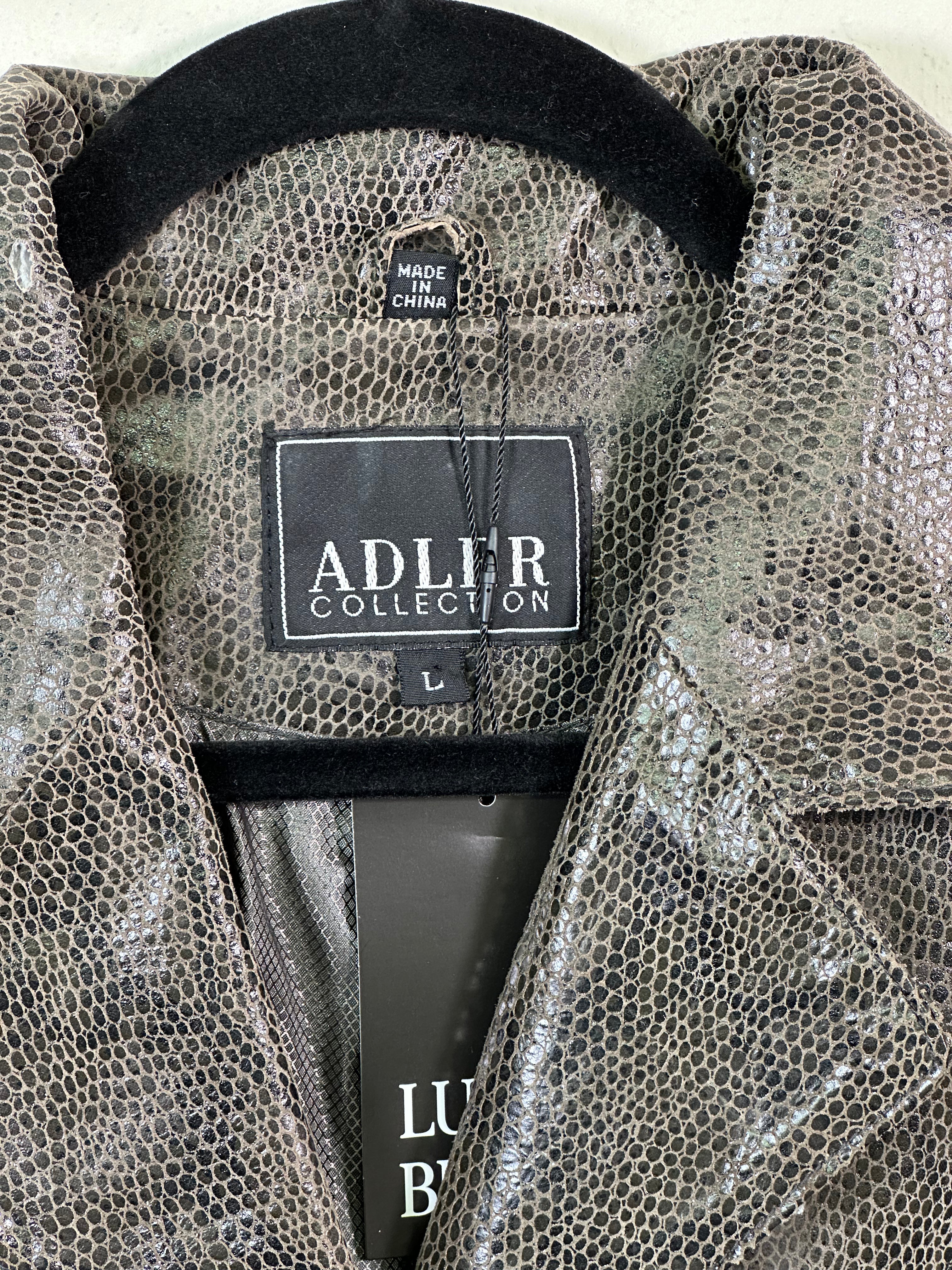 Adler Collection Reptile Leather Jacket