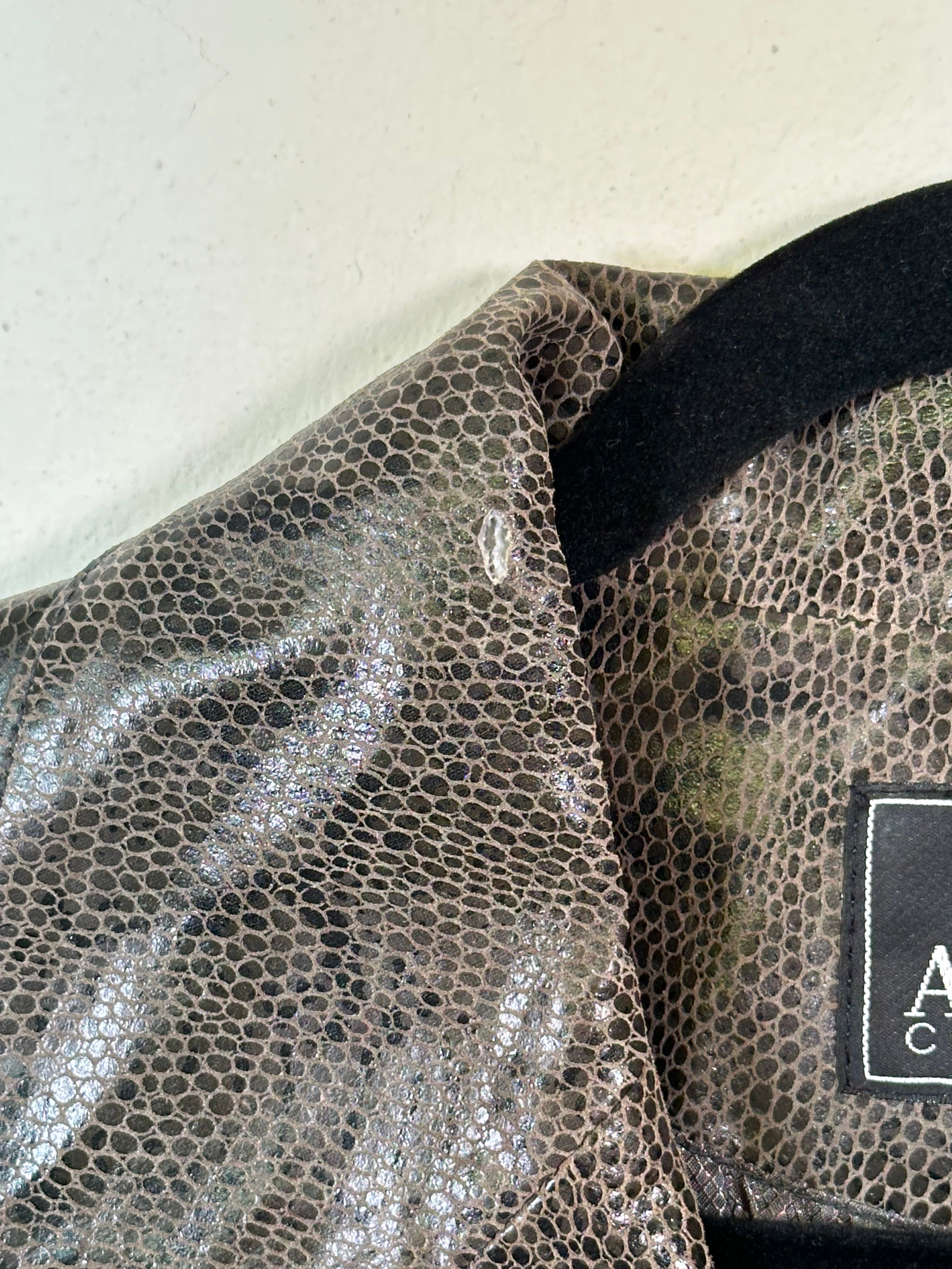 Adler Collection Reptile Leather Jacket