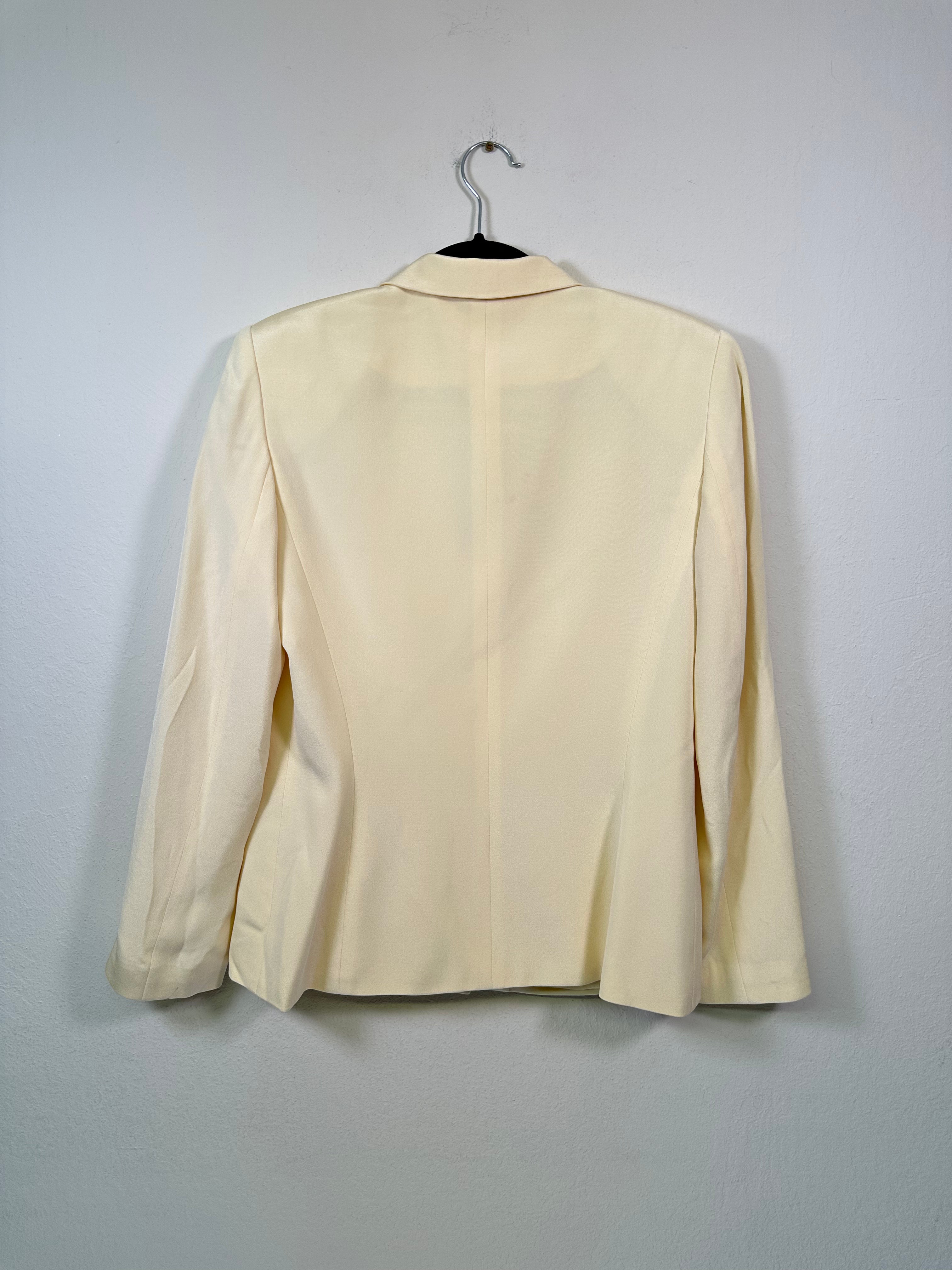 Dress Barn Butter Yellow Silk Jacket