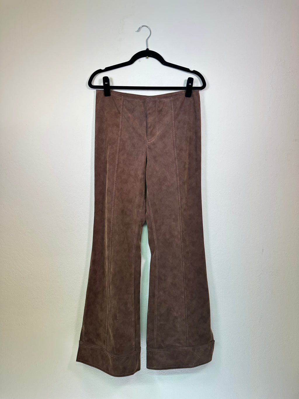 Free People Faux Suede Bell Bottom Pants [Modern]