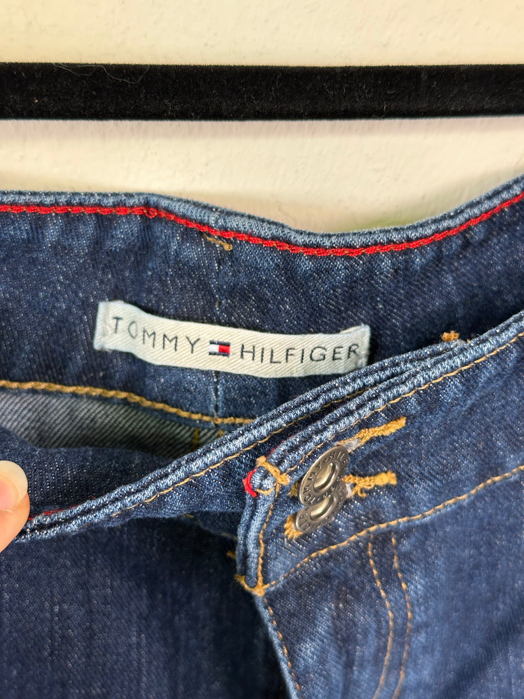 Tommy Hilfiger Y2K Dark Wash Mid-Length Shorts