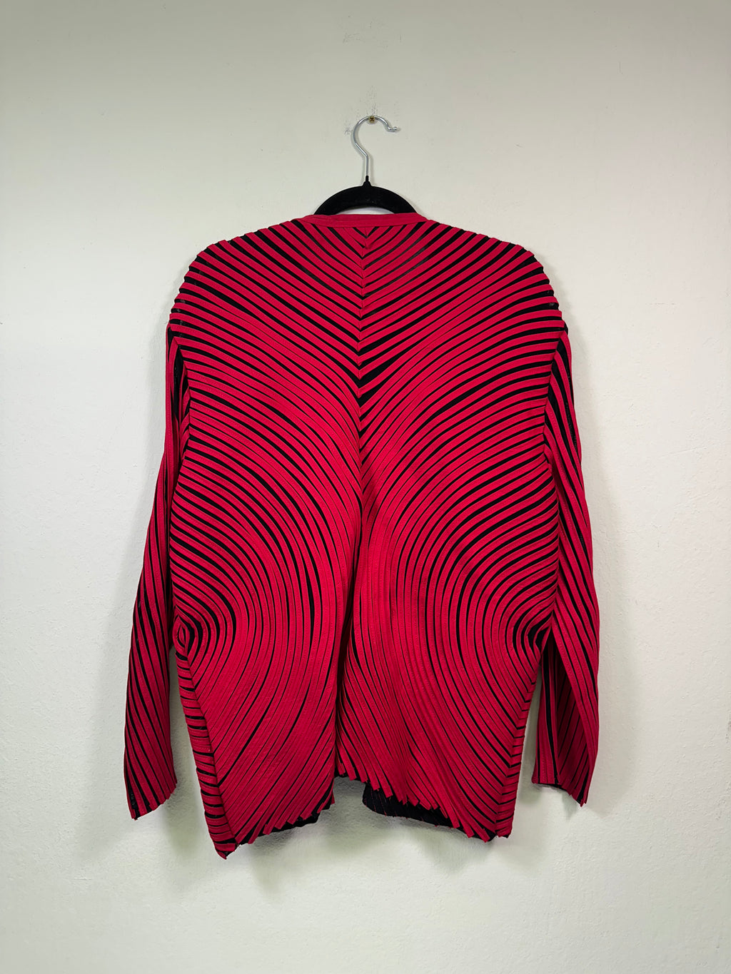 Obstinée Red & Black Cotton Statement Jacket