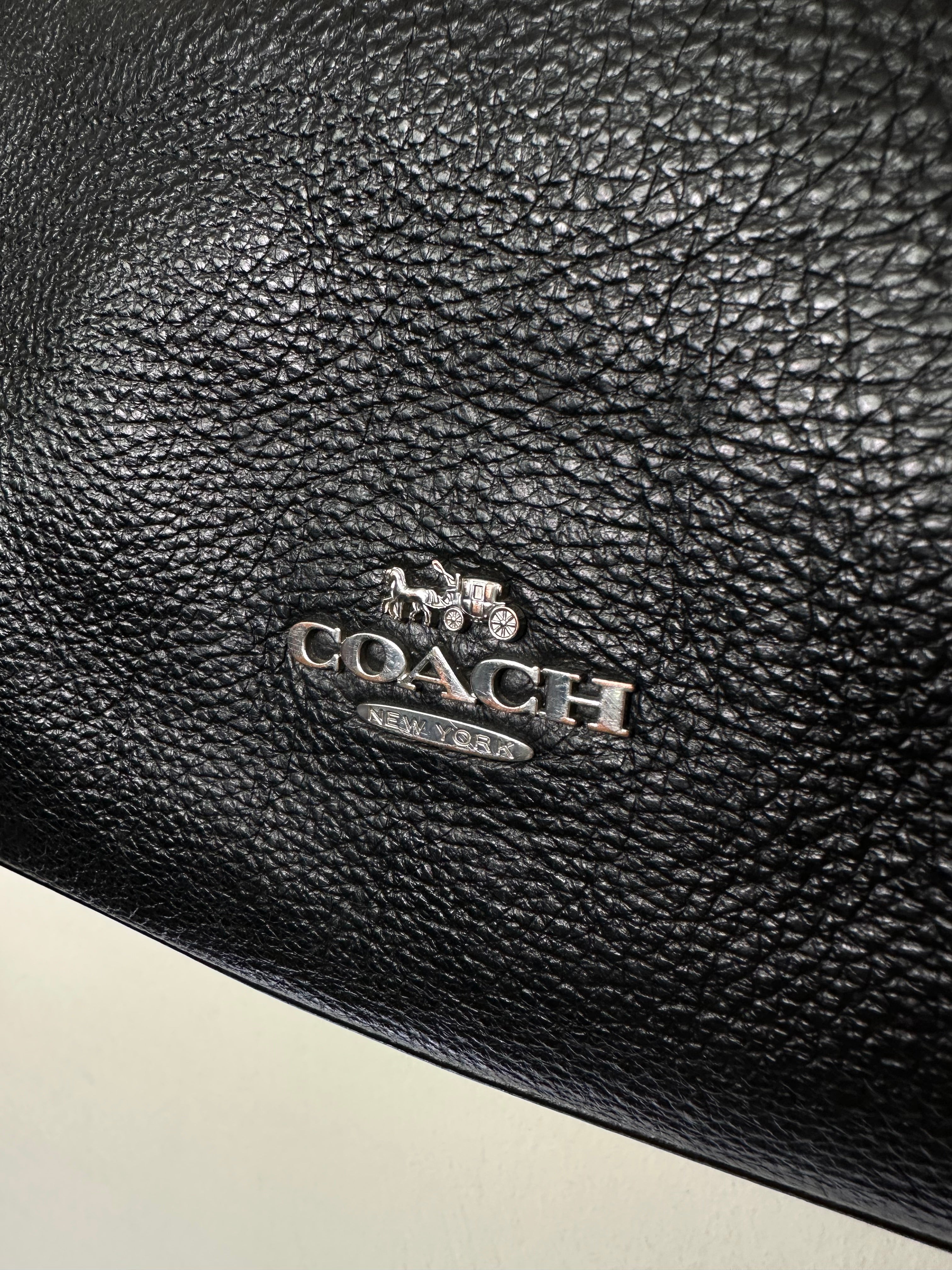Coach Meadow Pebbled Leather Shoulder Bag