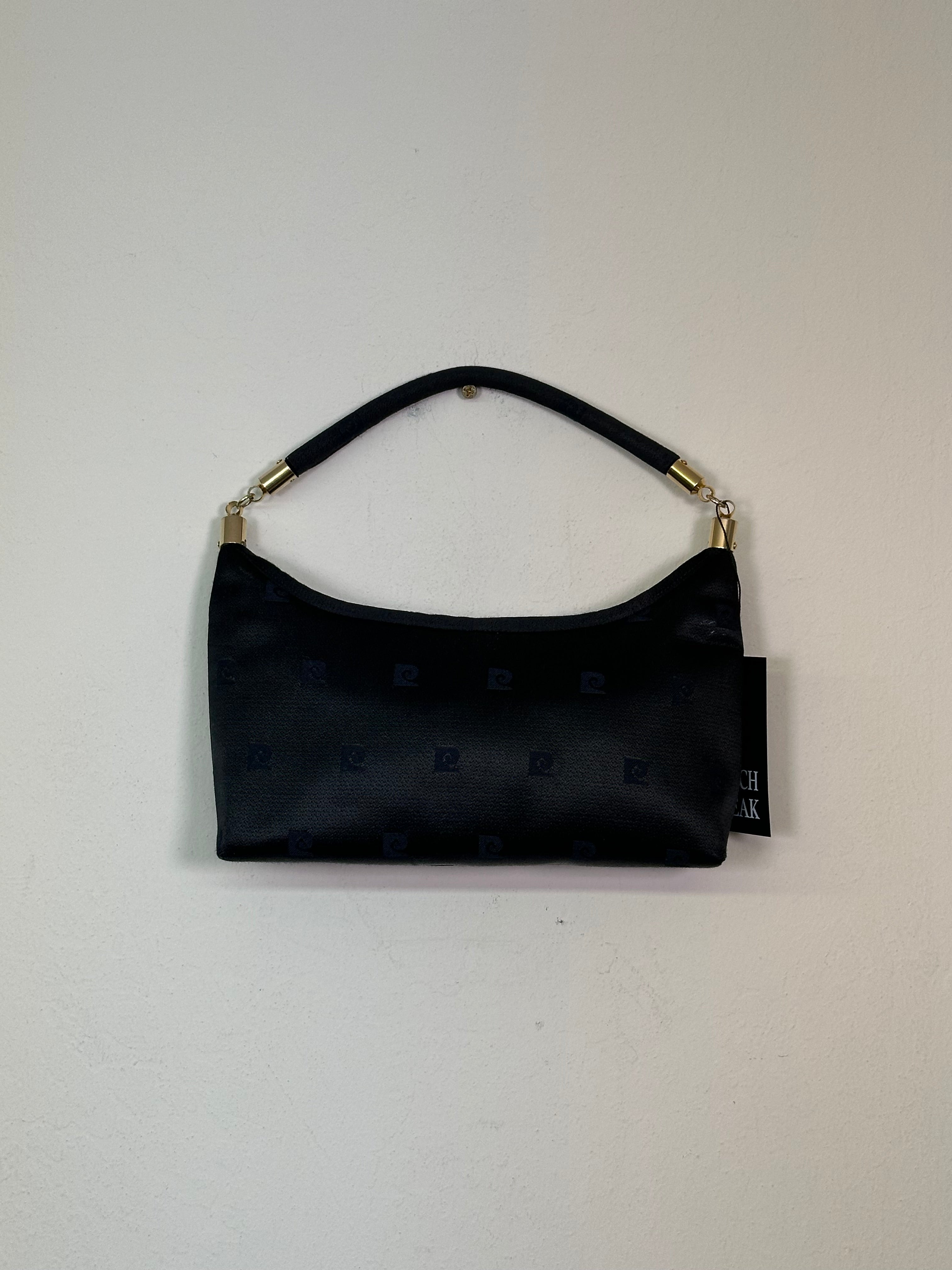 Pierre Cardin Black Jacquard Shoulder Bag