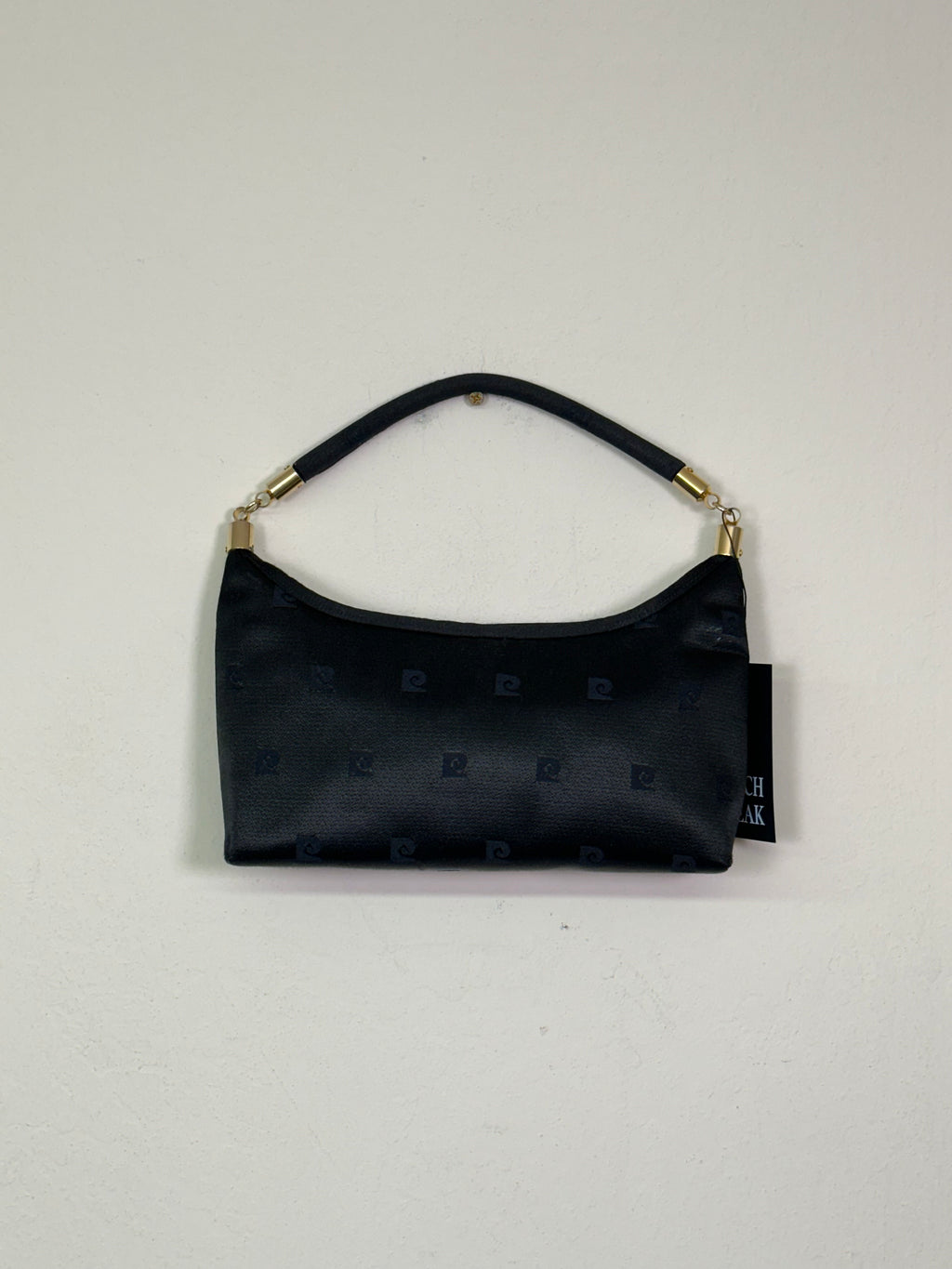 Pierre Cardin Black Jacquard Shoulder Bag