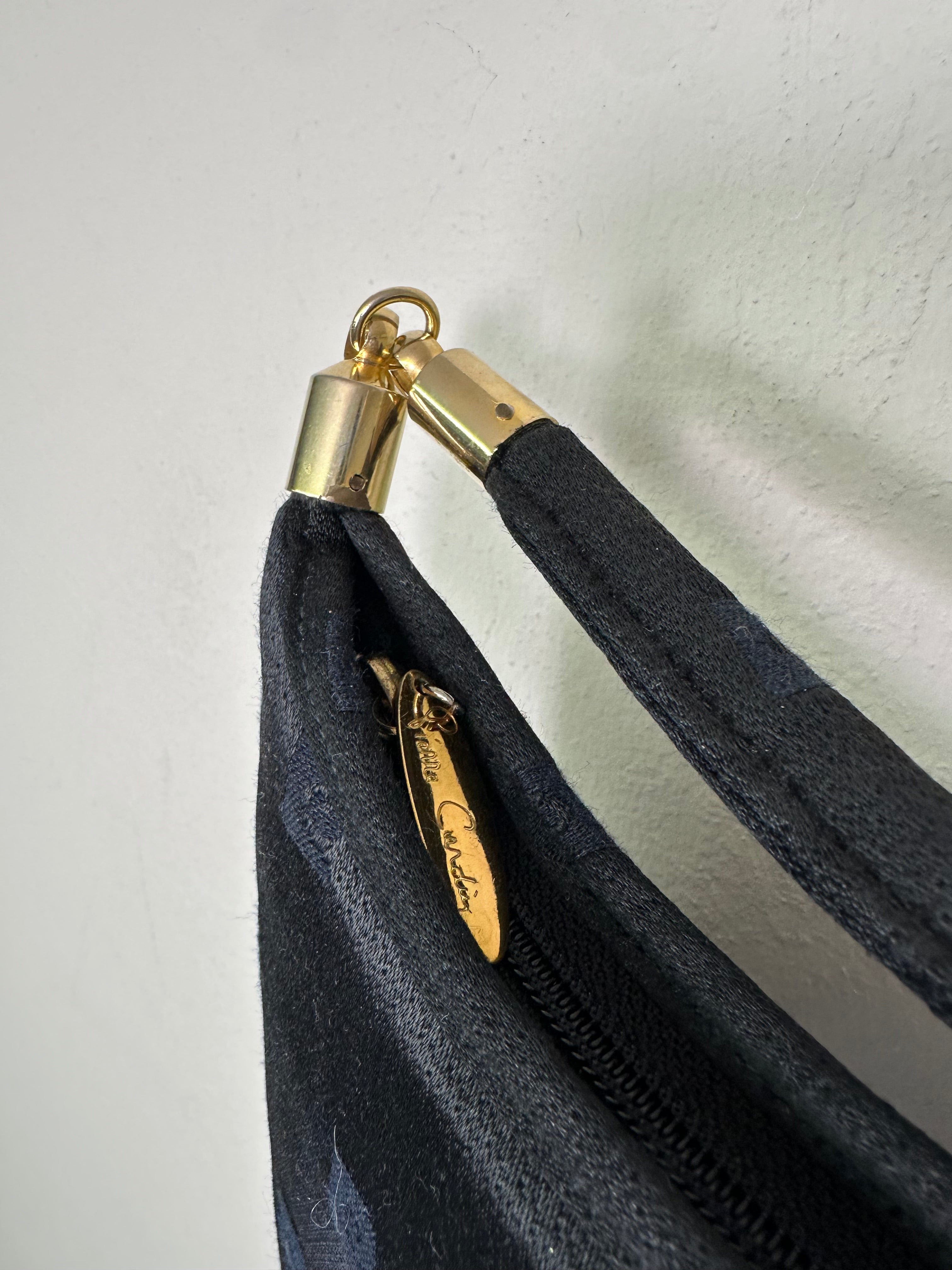 Pierre Cardin Black Jacquard Shoulder Bag